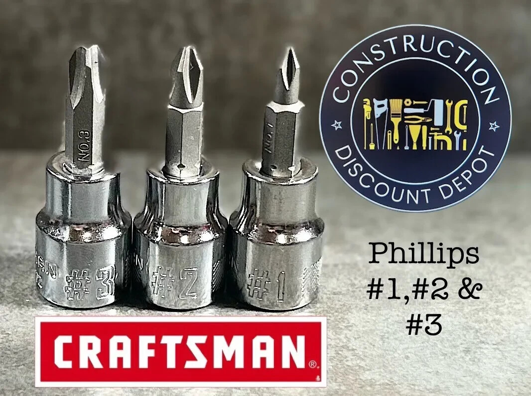27 Piece Craftsman Tools SAE & Metric Socket Set Torx, Hex, Phillips & Slotted