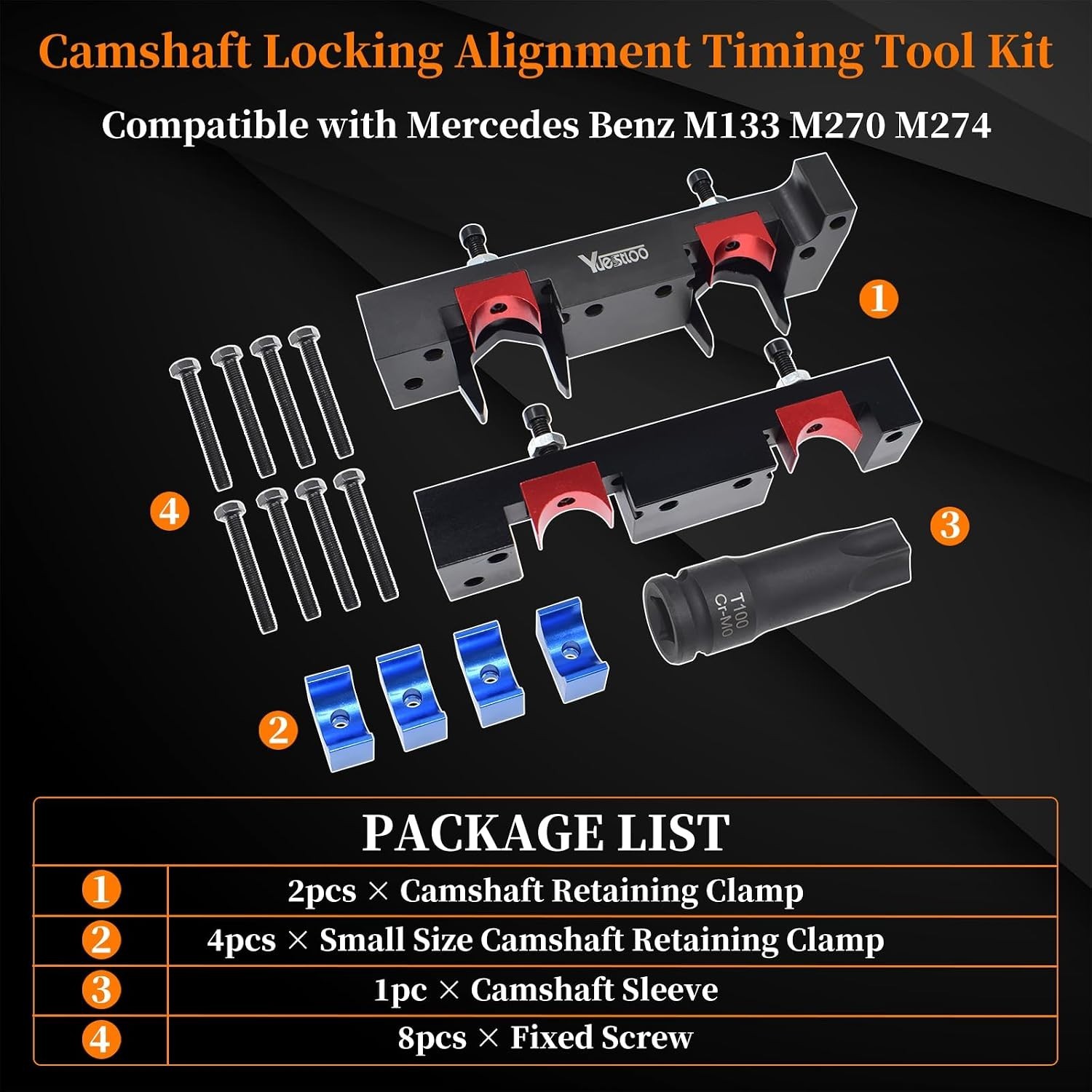 Camshaft Locking Tool Kit with Carrying Case