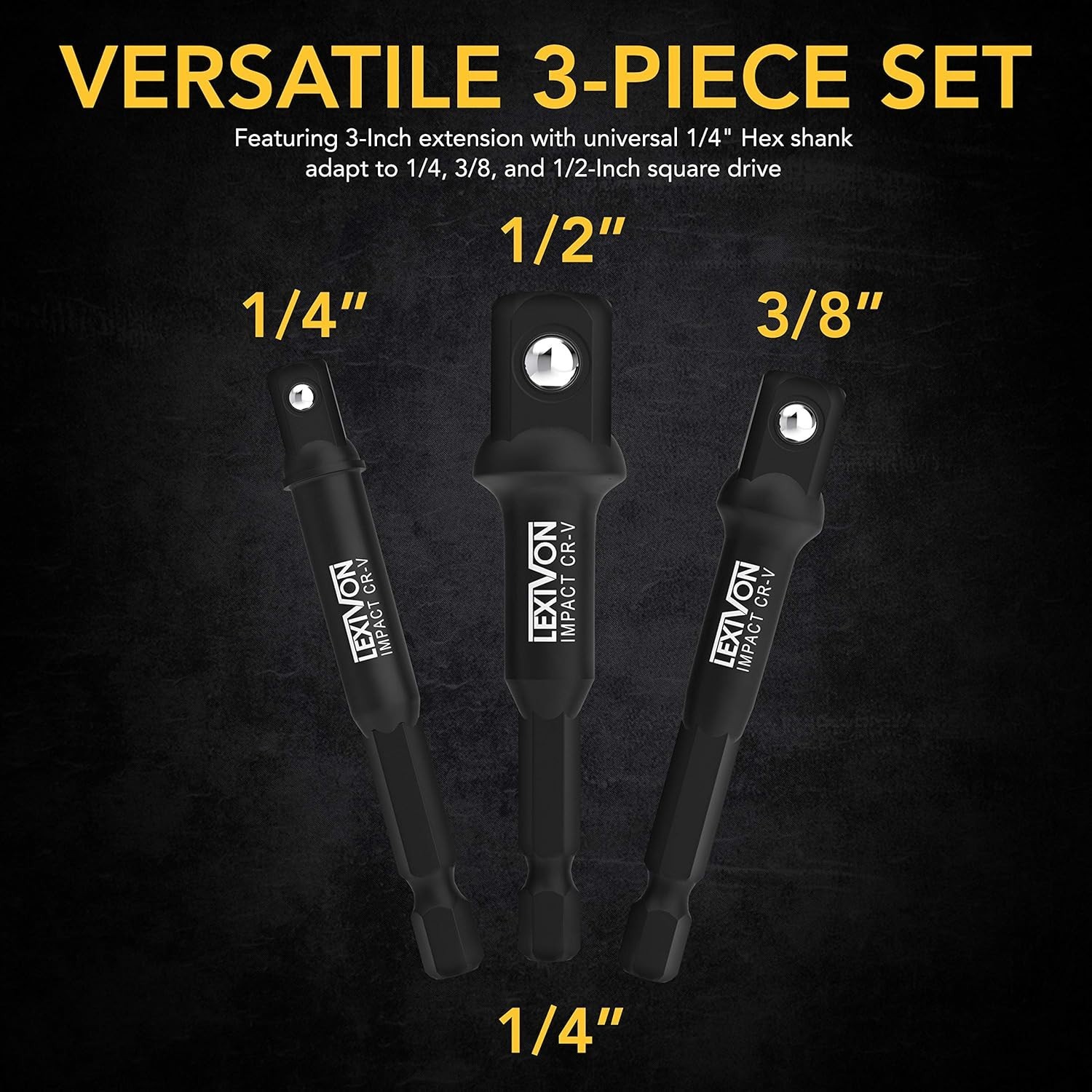 Professional 6-Piece Impact Grade Socket Adapter Set – Secure and Reliable