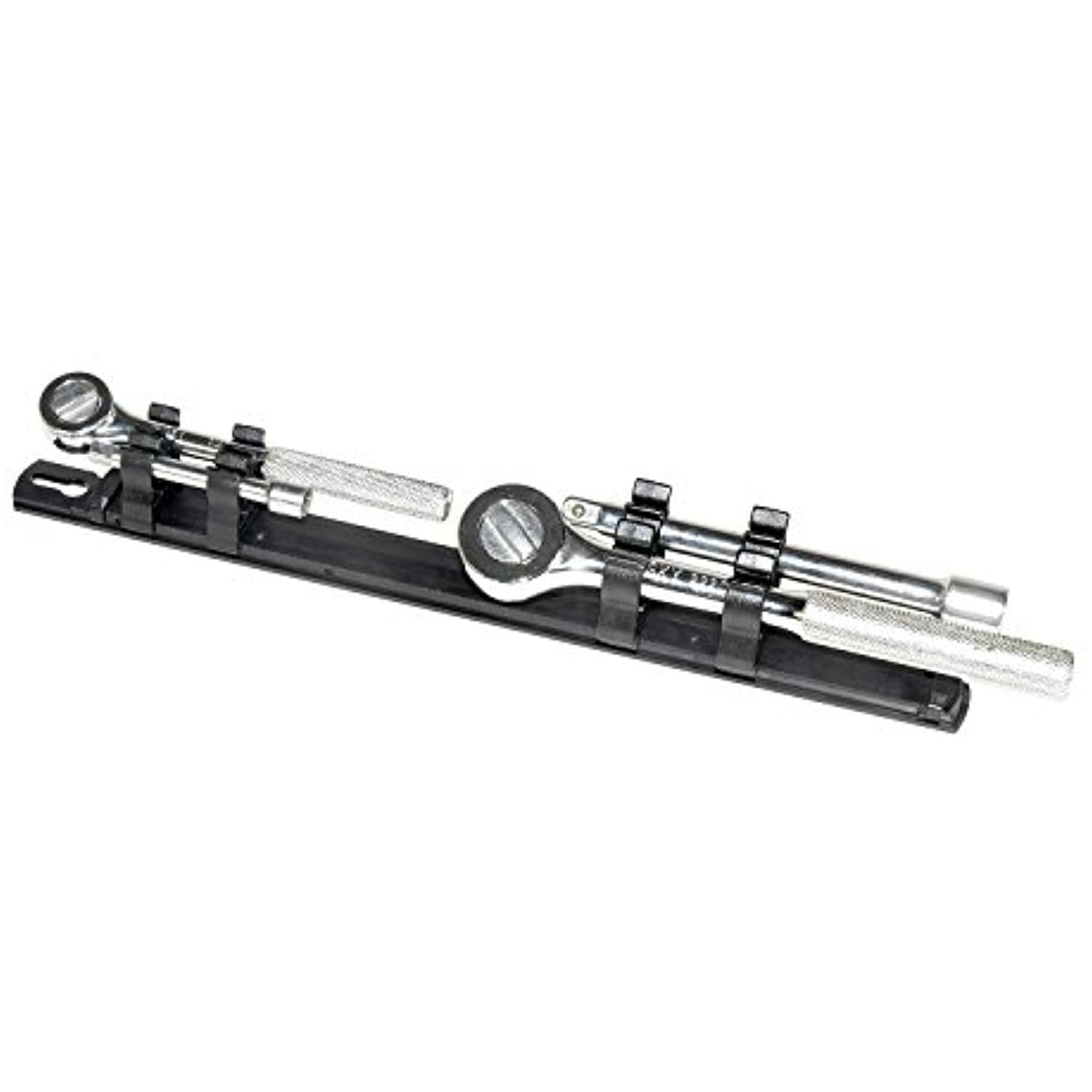 Ernst Manufacturing 3/8-Inch Face Mount Ratchet and Extension Holder, Black