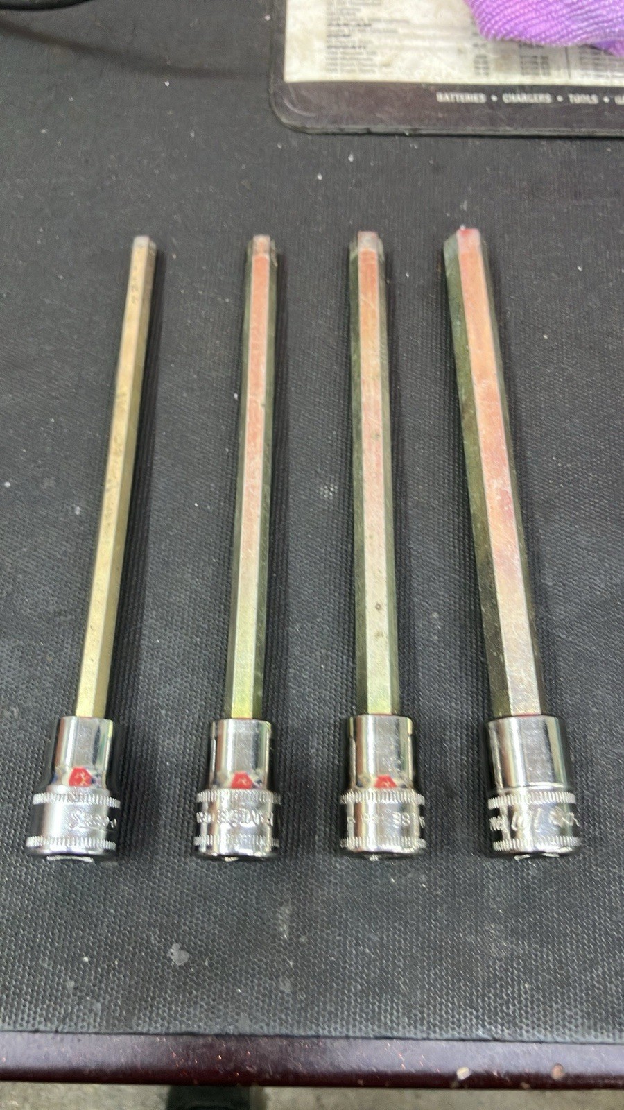 snap on long allen sockets 6-7-8-10 Mm