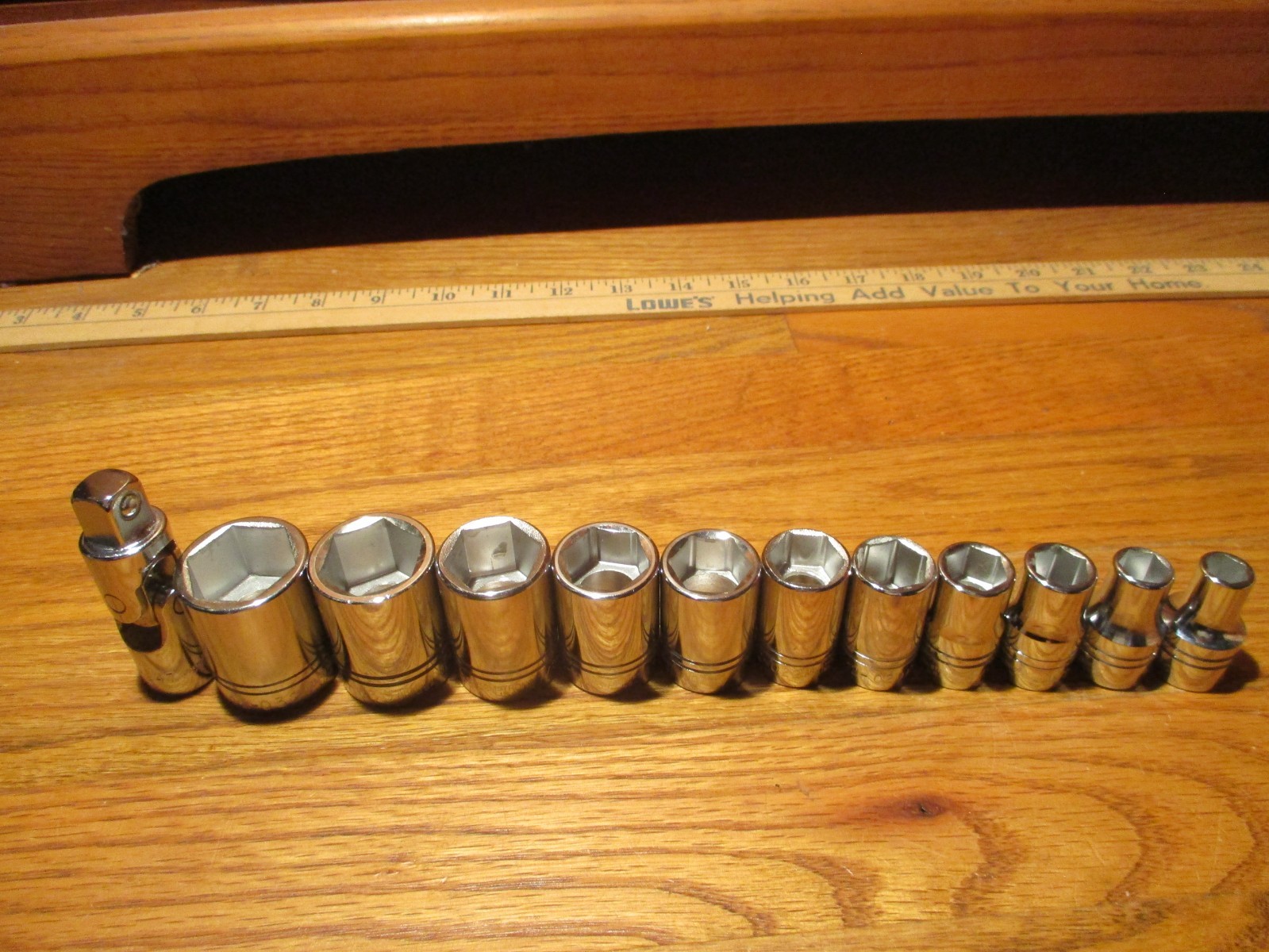 Armstrong 6 Point Socket Set 1/2in Drive 3/8″-1″ 12 Piece USA Made