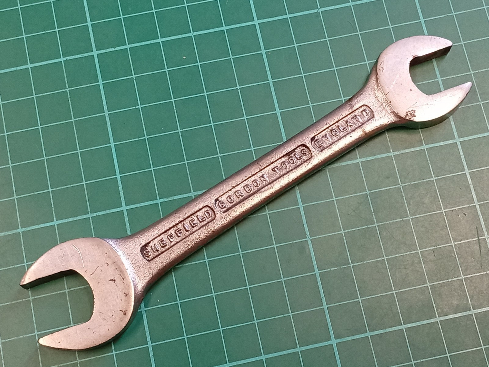 GORDON 12mm x 15mm Open Ended Spanner, Made In Sheffield England