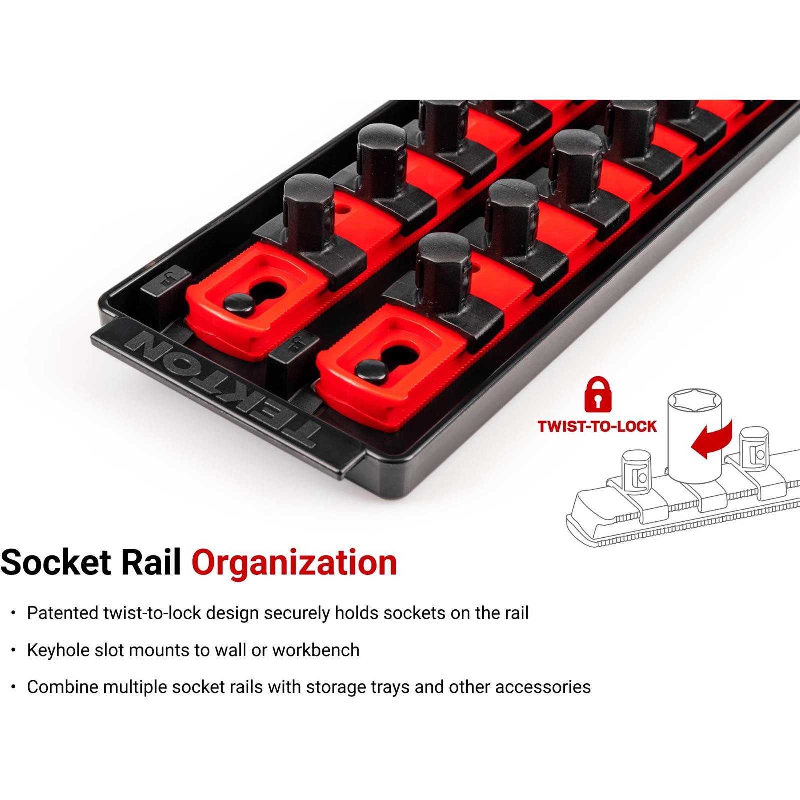 Tekton SHD92002 1/2″ Drive 6-Point Socket Set, 23-Piece