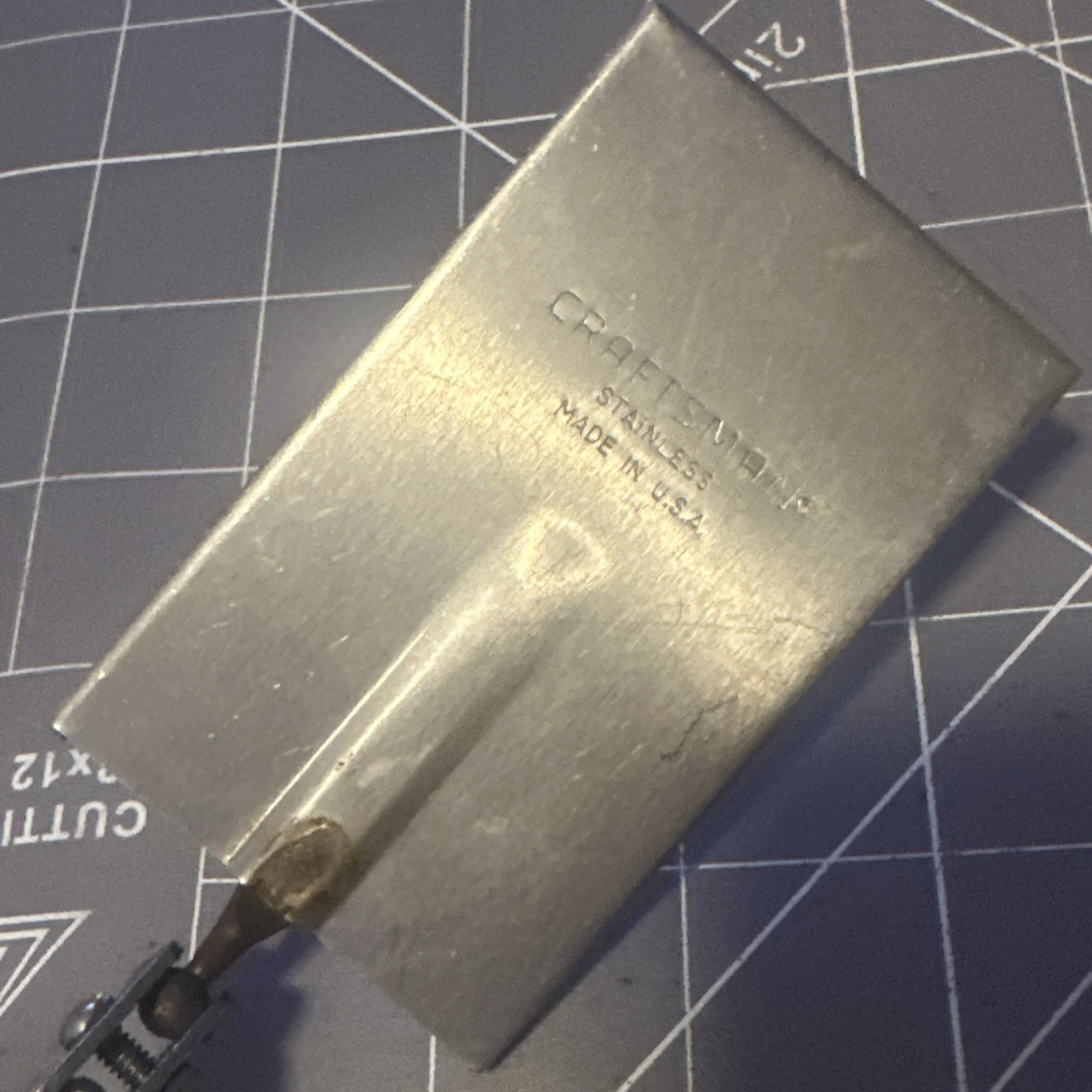 Craftsman Stainless Inspection Mirror Tool USA 2″ Rectangle , 11 To 15″ Length