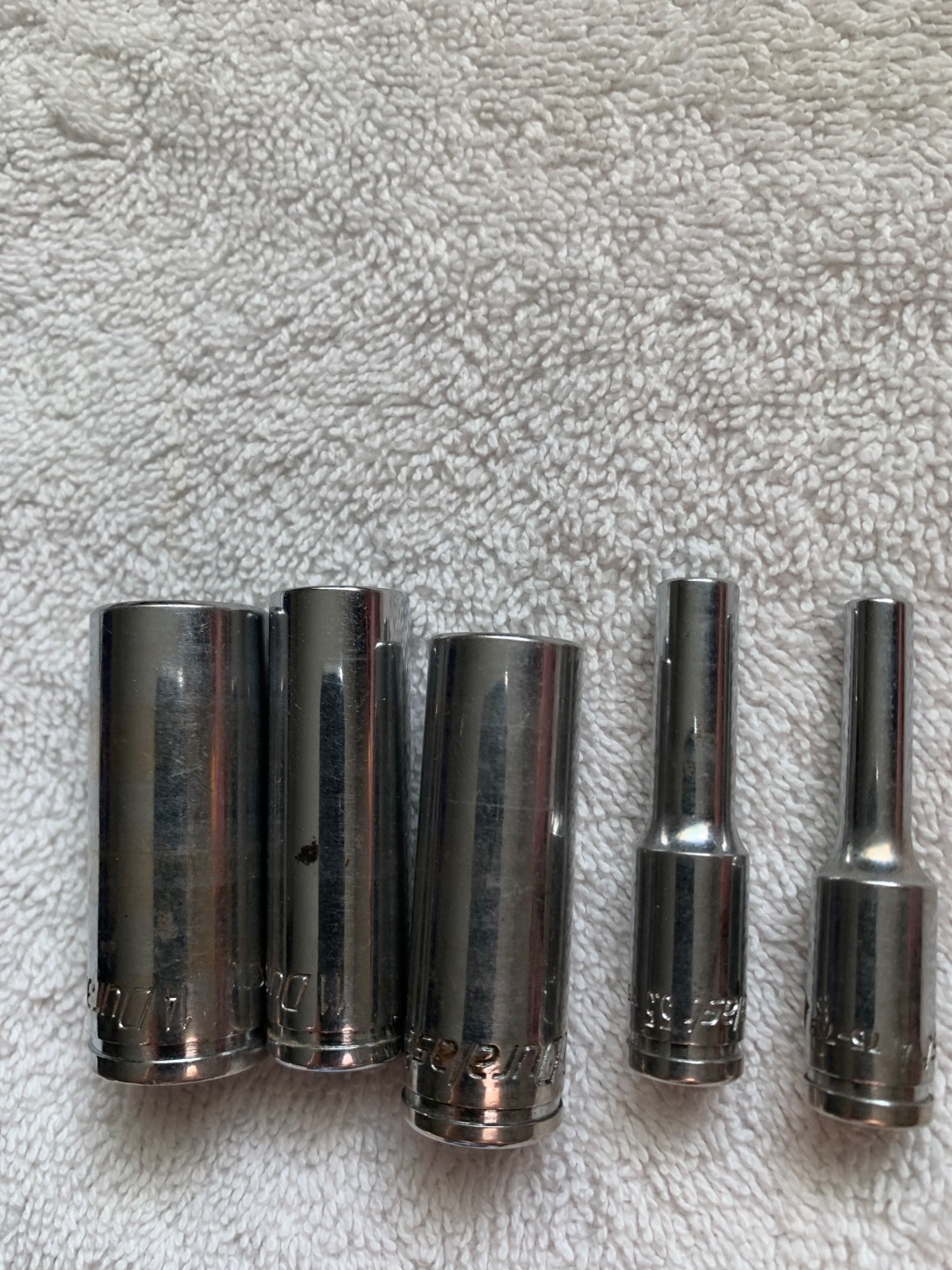 Duralast 1/4 Drive Metric Sockets Deep Well Lot Of 5–14mm, 12, 11, 5.5, 4mm