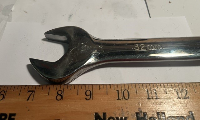 BIG K-D Chrome Combination 32MM Wrench 12pt U.S.A