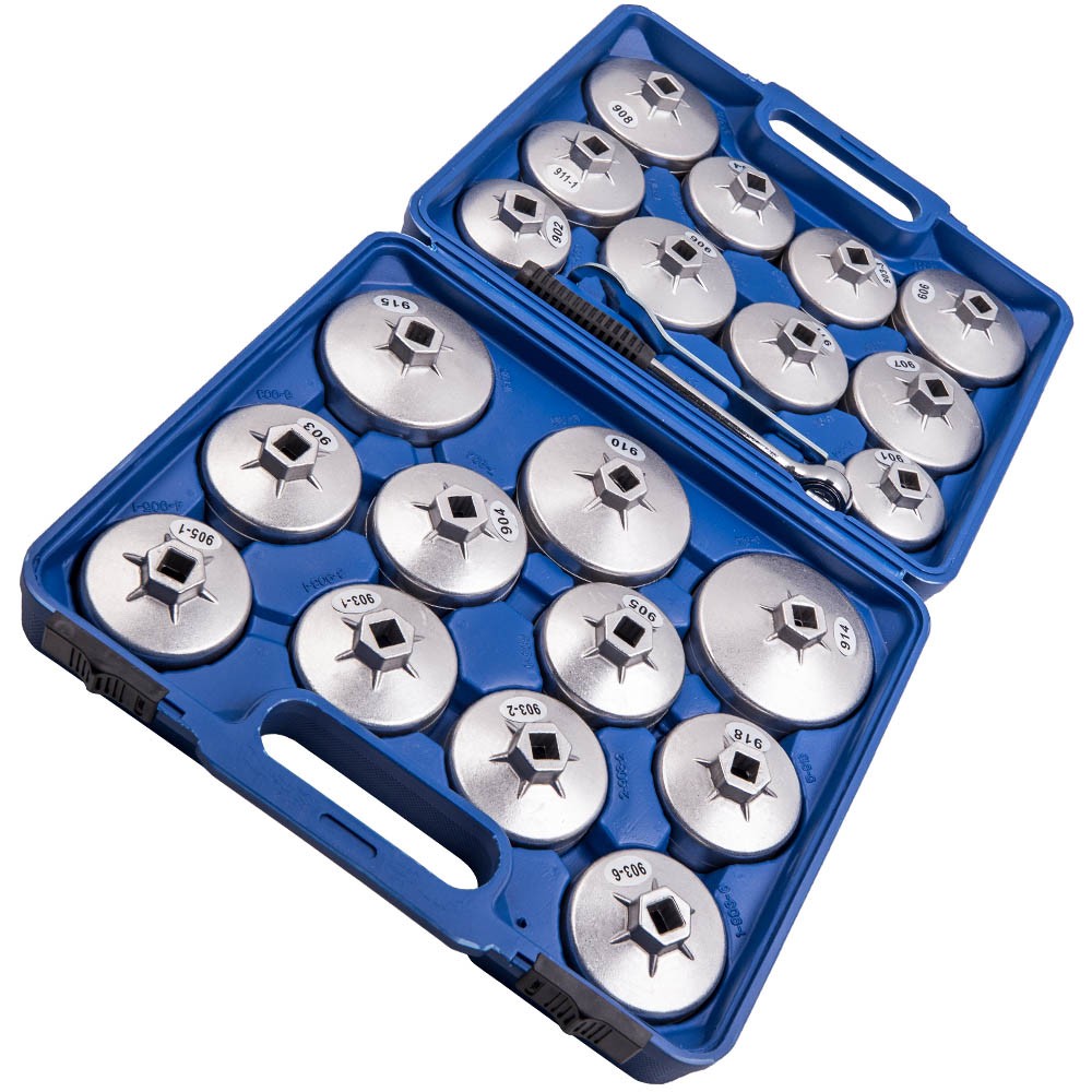 1/2″ Drive Oil Filter Socket Cup Cap w/ Adjustable Wrench Removal Tool Kit