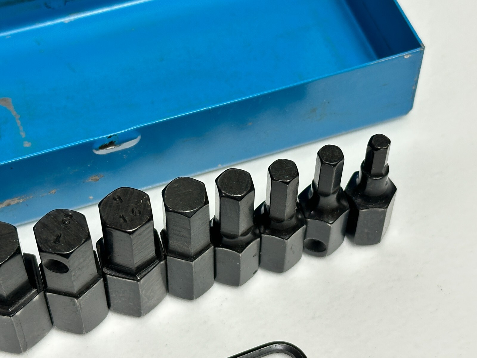 Cornwell Tools USA SKA-211S 3/8” Drive 11pc SAE Hex Bit Set in Blue Metal Case