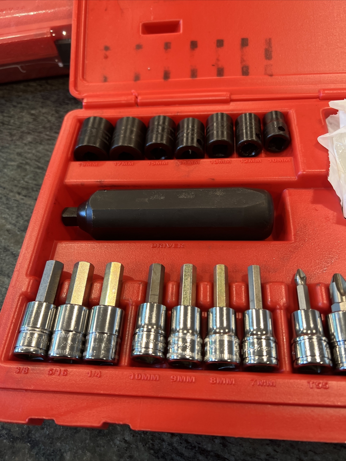 Snap-on 234epit 3/8 drive 34 Pc impact driver socket set sealed