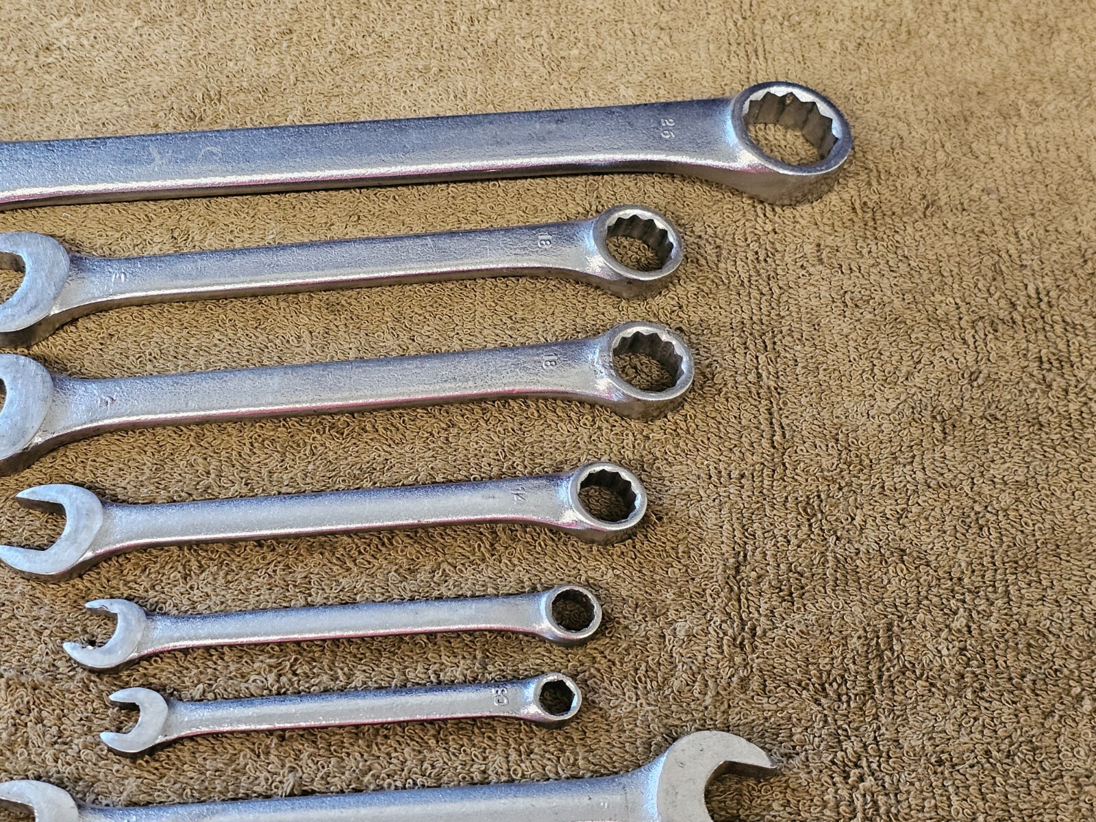 7 Pro America Combination Wrench Set Sae 13/16 9/16 7/16 5/16 1/4 1/2 7/16″ USA