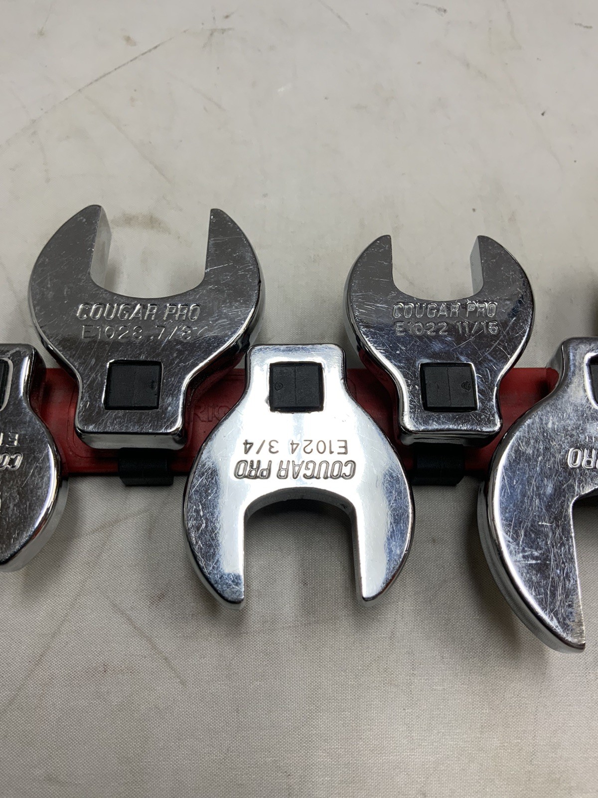 Cougar Pro Crowfoot Wrench Set 9 Piece 1″, 13/16 11/16 3/4 7/8 5/8 1/2 7/16 3/8