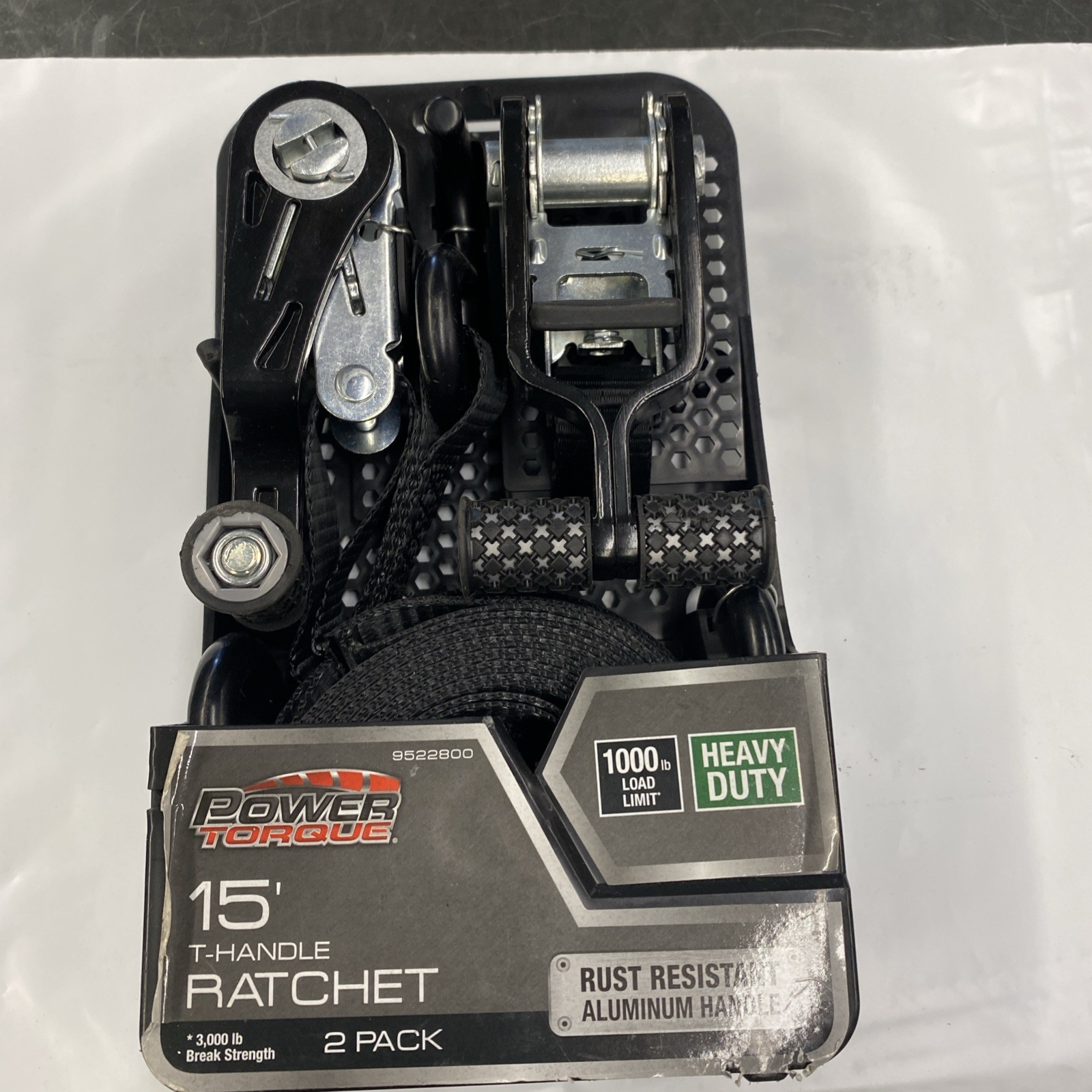 Power Torque 15” T-Handle Ratchet 3,000 Lb Break Strength 1000 Lb Load Limit