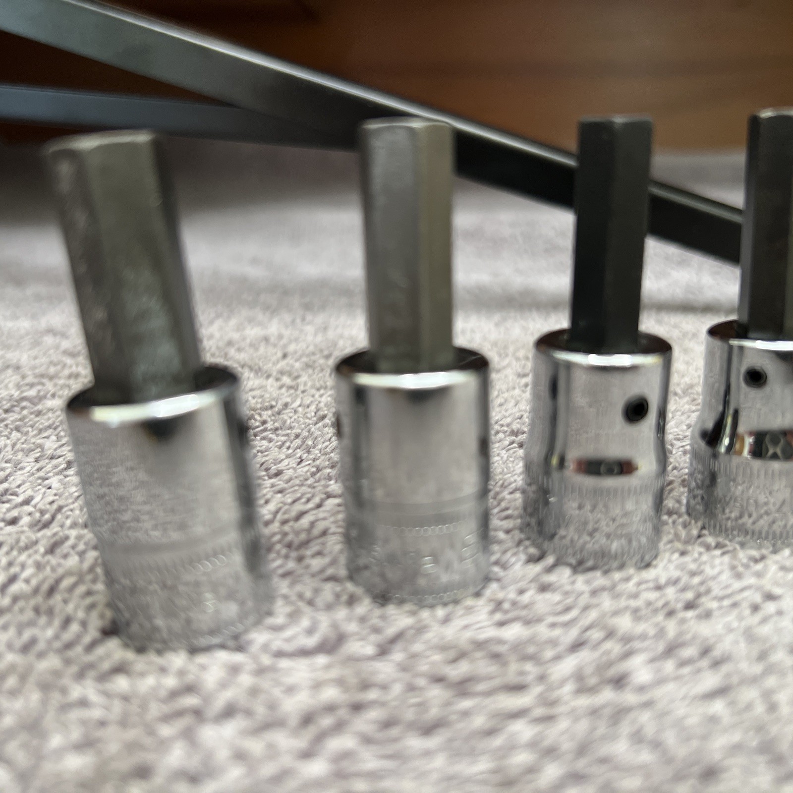 Snap On Tools 6pc 3/8″ Drive Metric Hex Bit Socket Set 4-10 mm FAM4A-FAM10B USA