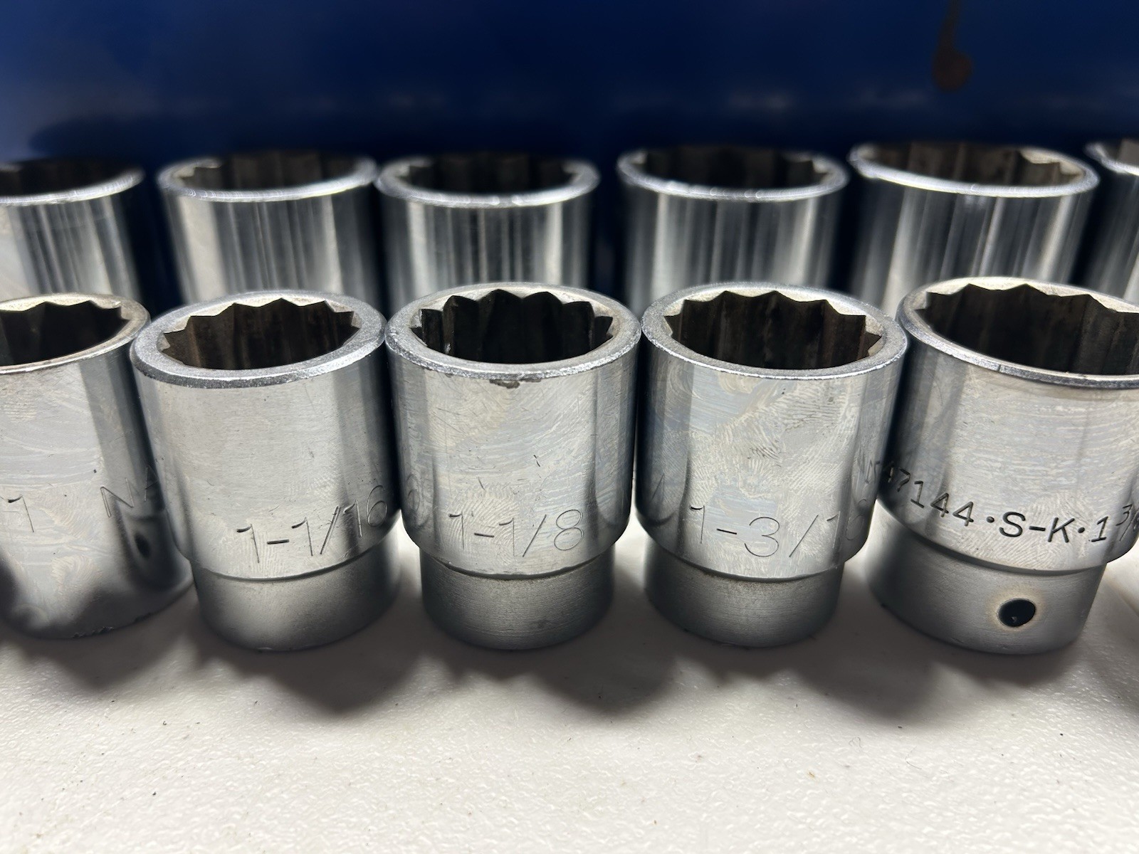 NAPA USA Made 3/4” DRIVE 12 POINT SHALLOW SOCKET SET, 24 Piece 15/16” To 2”