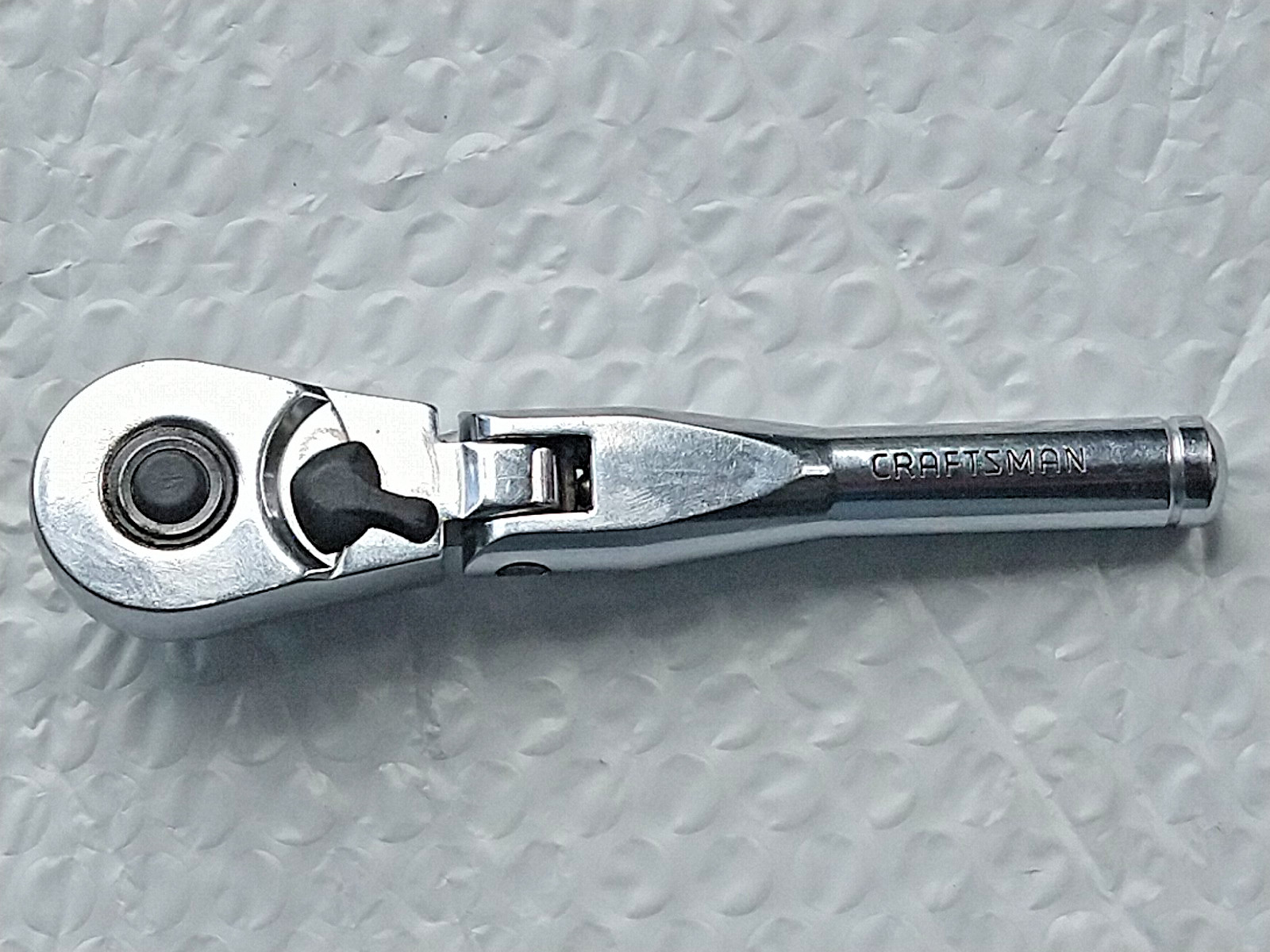 CRAFTSMAN TOOLS 44834VM, 3/8″ DR FLEX HEAD RATCHET, 5.5″ L *QUICK RELEASE *USA*