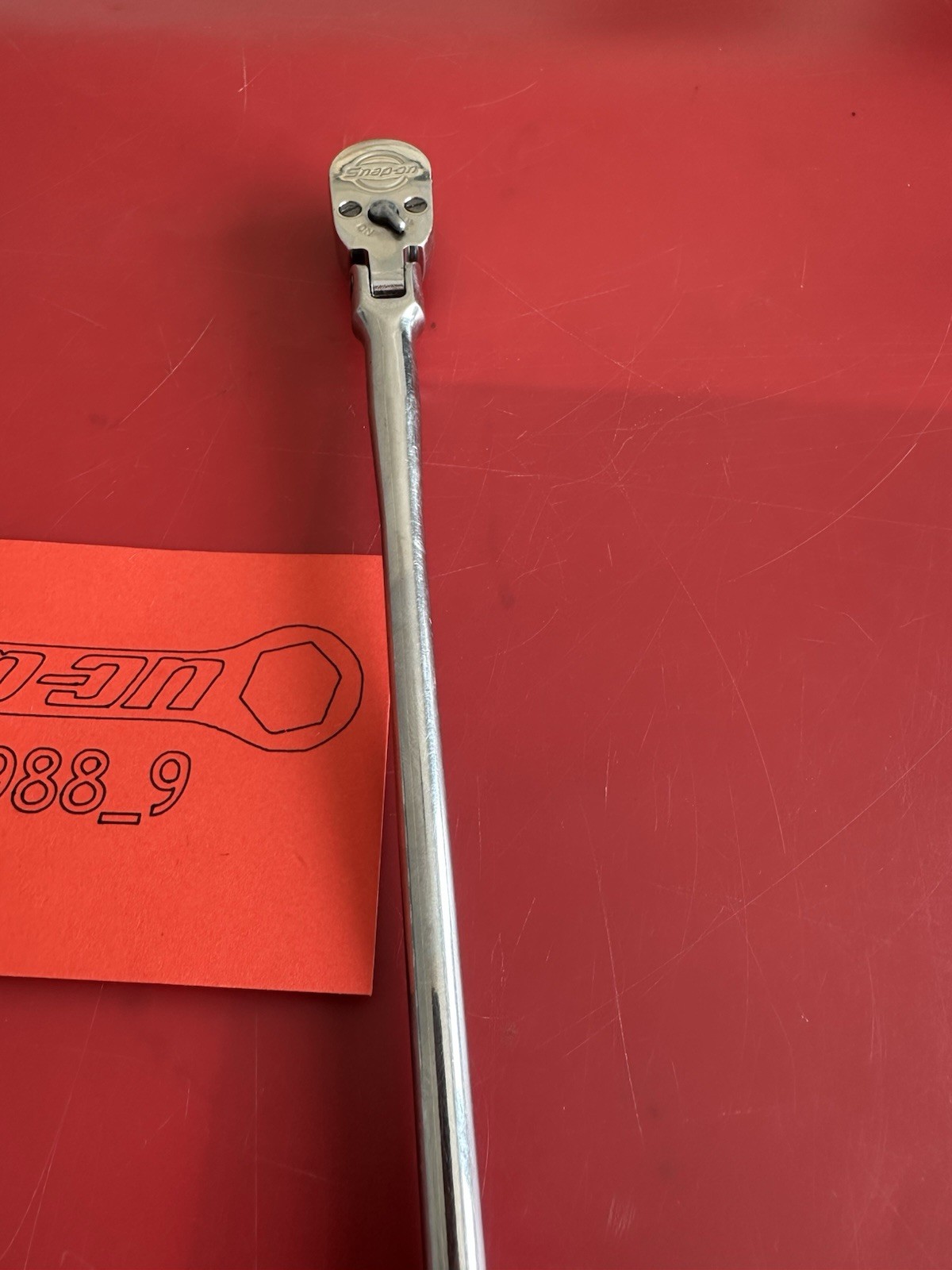 Snap On 1/4 Drive Dual 80 Technology Extra-Long Handle Flex-Head Ratchet TLLF72.