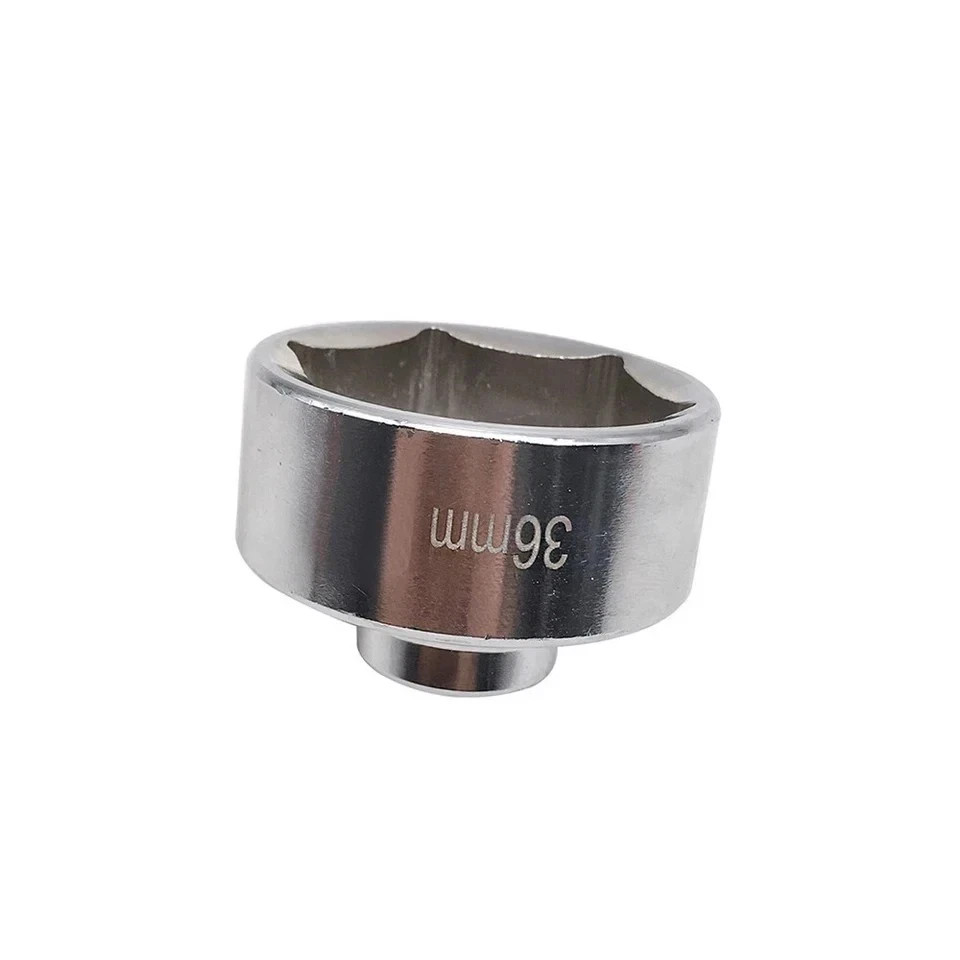 36mm Oil Filter Socket Tool 3/8″Drive Cap Remover Low Profile Socket Wrench C2C6