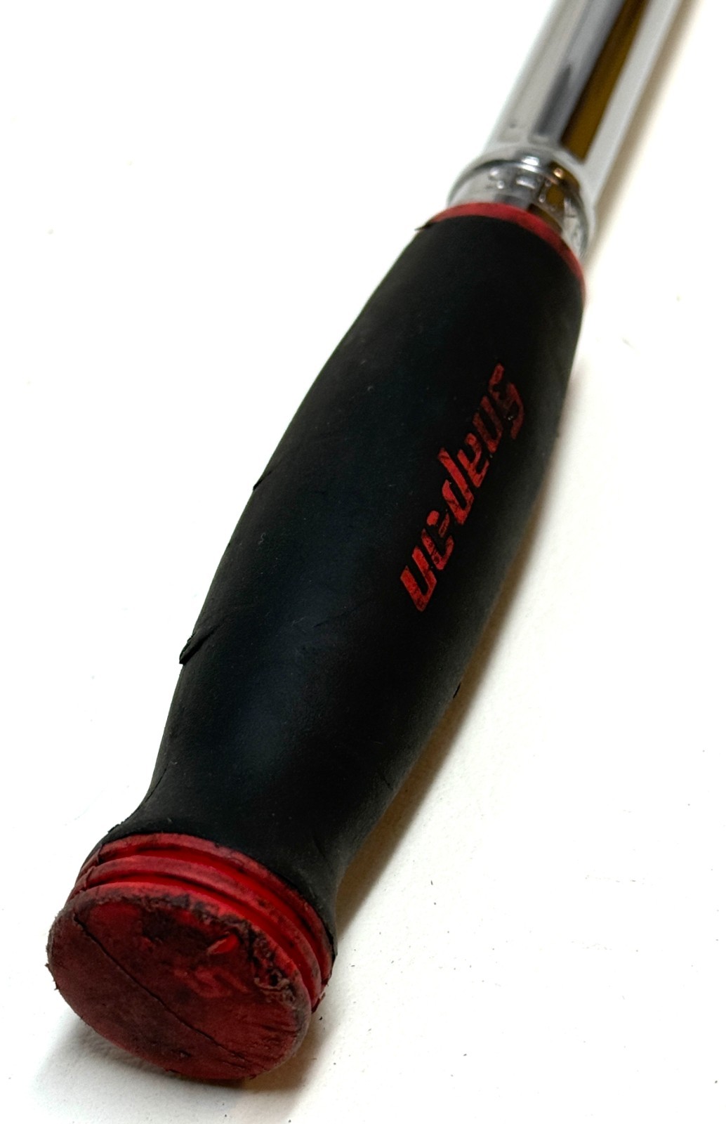 Snap-on SHLX80A 1/2″ Drive Dual 80 Locking Flex Head Long Ratchet Red Soft Grip