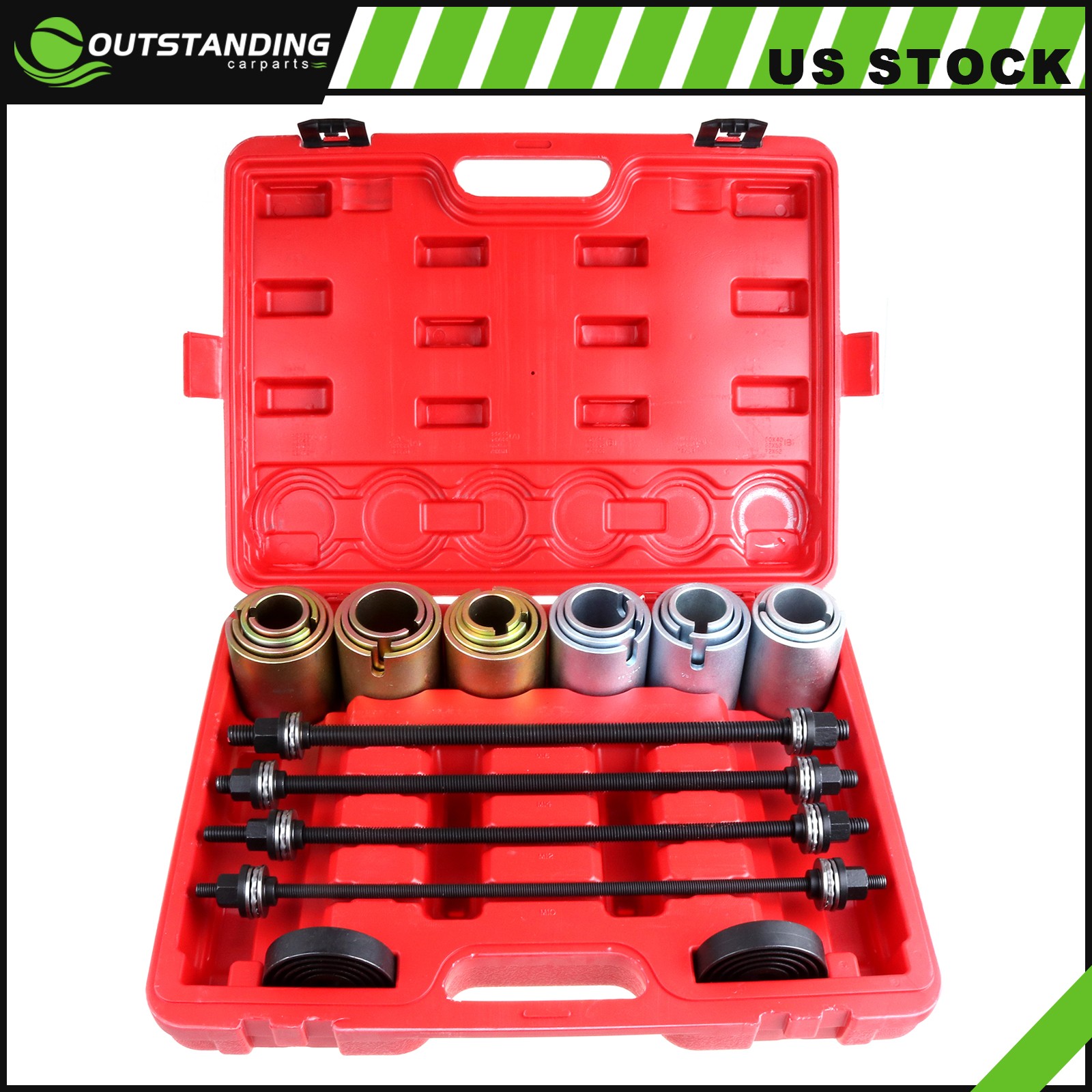 Universal Press and Pull Sleeve Kit for Removal of Bushes / Bearings 27 PCS