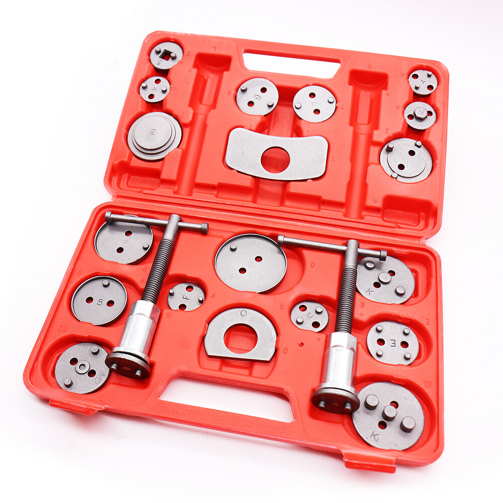 UNIVERSAL NEW BRAKE CALIPER PISTON REWIND WIND BACK TOOL KIT 23 PIECES SET UK