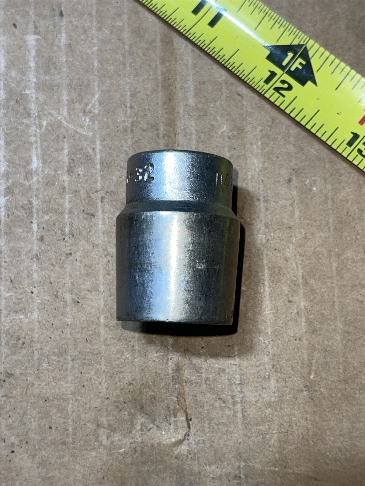 Gray Canada D425 25/32 In SAE 1/2” Drive 12 Point Socket Vintage