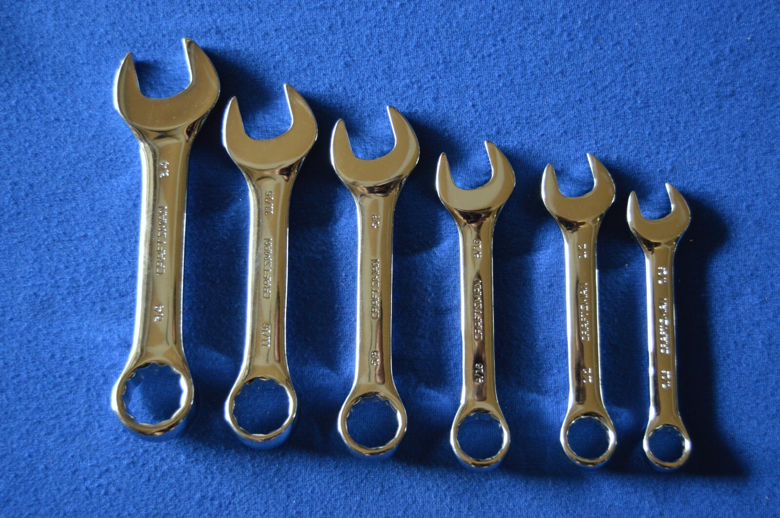 Craftsman 12 PC SAE/Metric Stubby Wrench Set 7/16-3/4″,10,12-15,17 MM 521