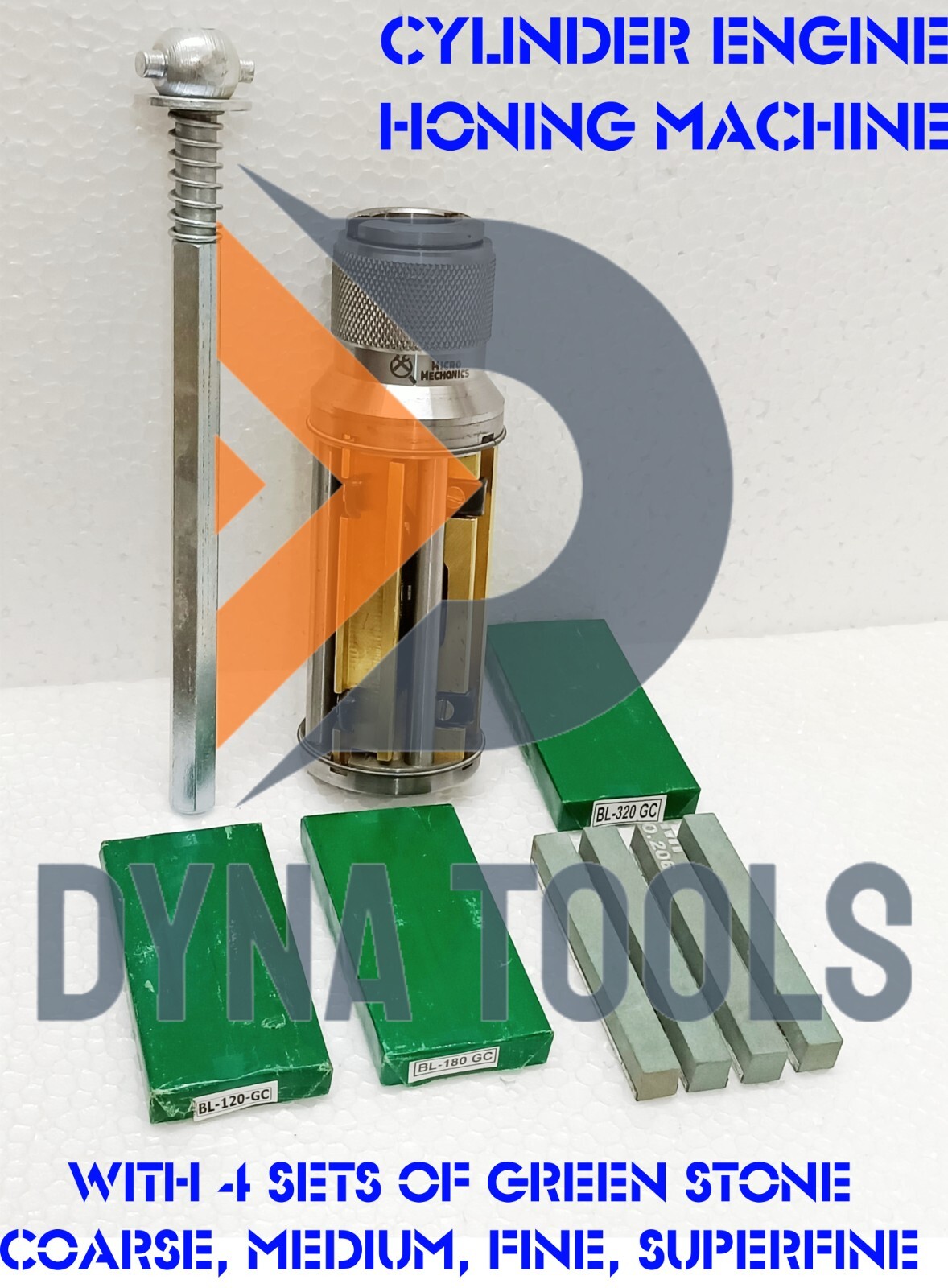 CYLINDER ENGINE HONE KIT + 4x SET GREEN HONING STONES All Sizes Available