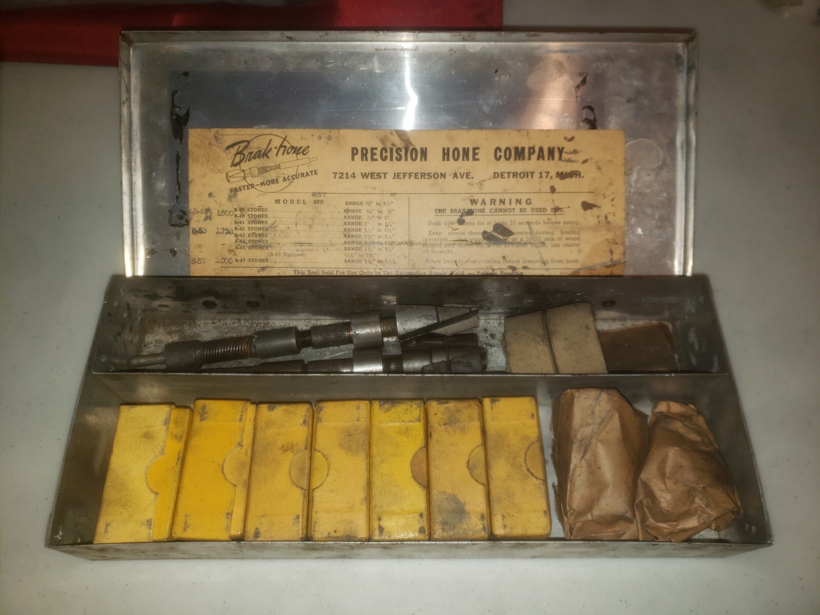 Vintage Precision Hone Co. (Honette) Brake Hone Kit