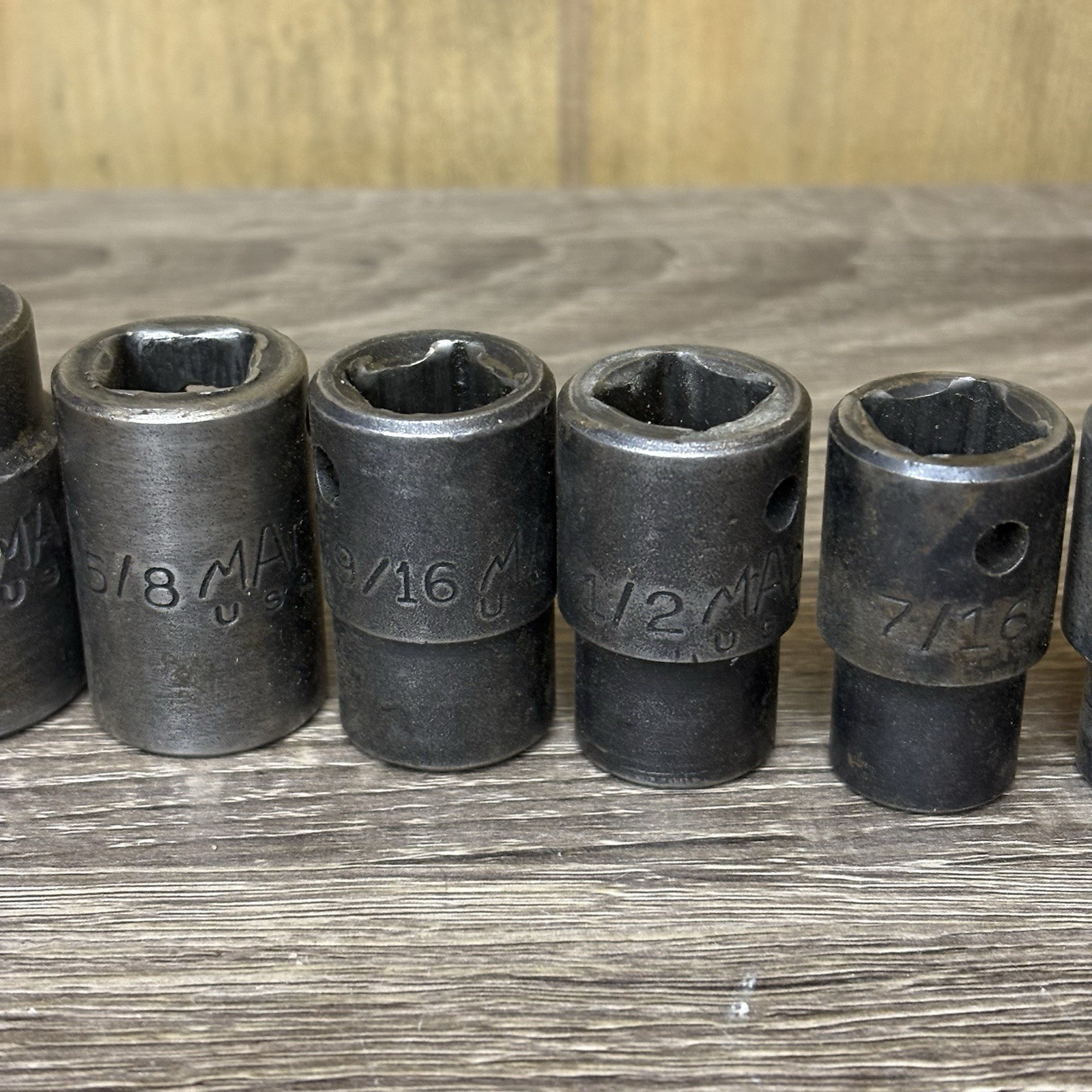MAC Tools 1/2″ Drive SAE Impact Socket Set VP- SERIES 3/8”~1-1/8” 3/4” Dr 1-1/2”