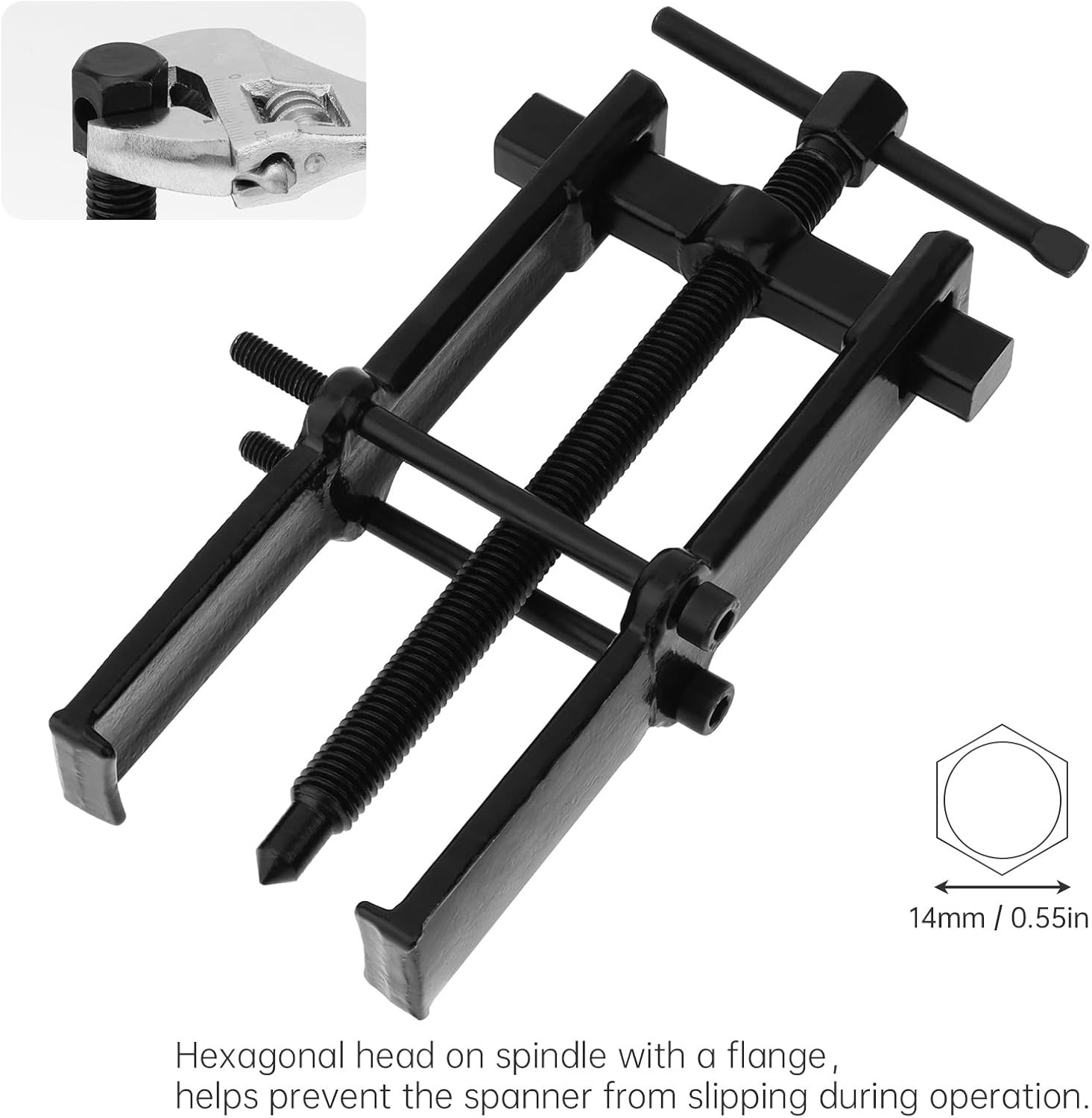 Heavy-Duty 8-Inch Two-Claw Bearing Puller – Perfect for Automotive Repairs