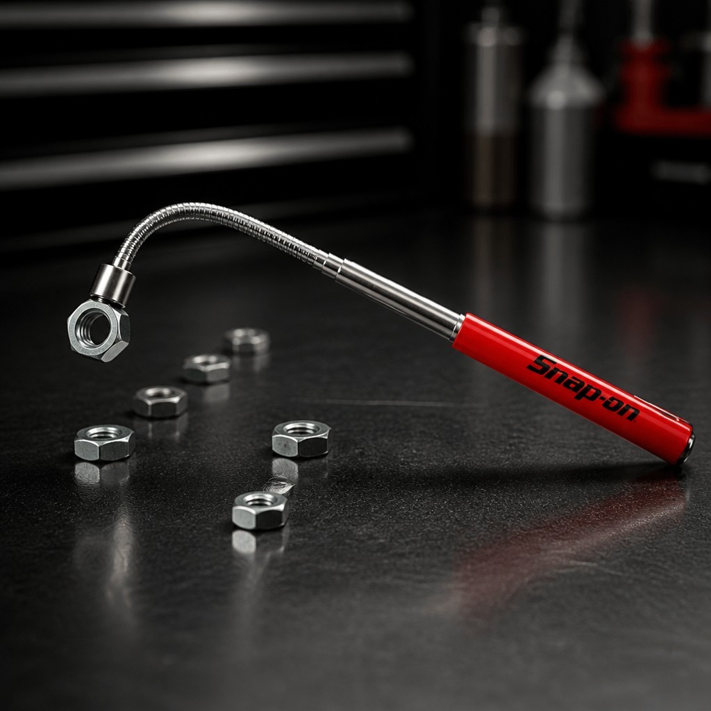 3X PROMO For Snap-on Tools MAGNETIC PICK UP TOOL TELESCOPING UP TO 21″ RED 🔴 !!
