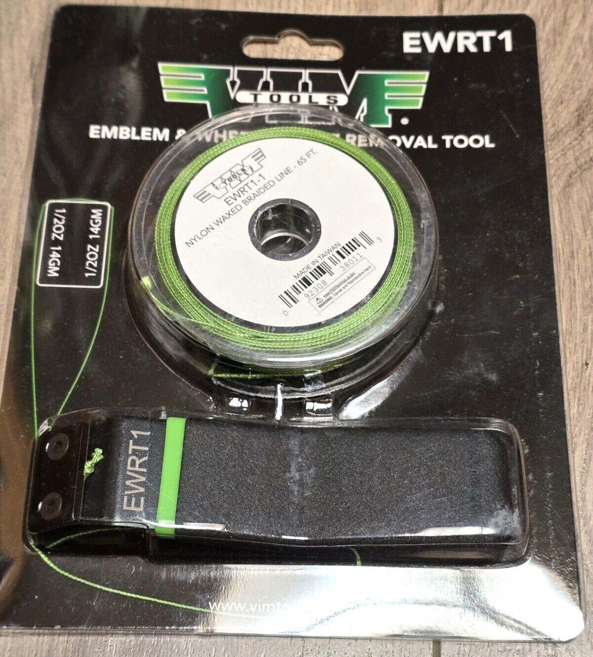 Vim Tools Emblem & Wheel Weight Removal Tool w/ 65′ Nylon String #EWRT1