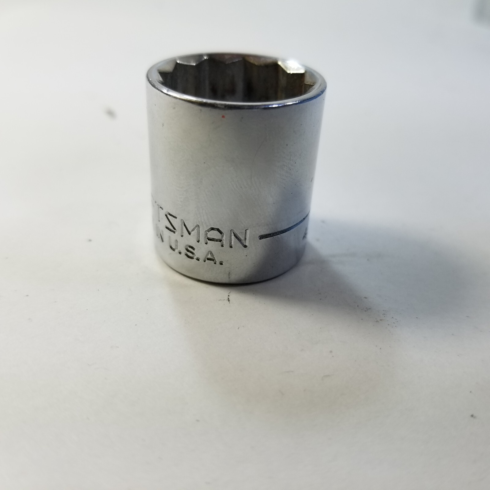 Craftsman -G- 11/16″ 12 Point Shallow Chrome Socket 3/8″ Drive 44336 USA
