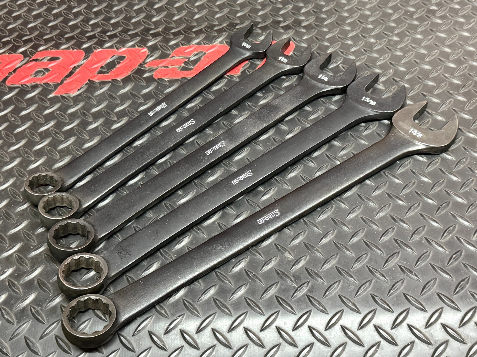 Snap on 1-1/8″ 1-1/16″ 1-1/4″ 1-5/16″ 1-3/8″ GOEX Industrial Service Wrench Set