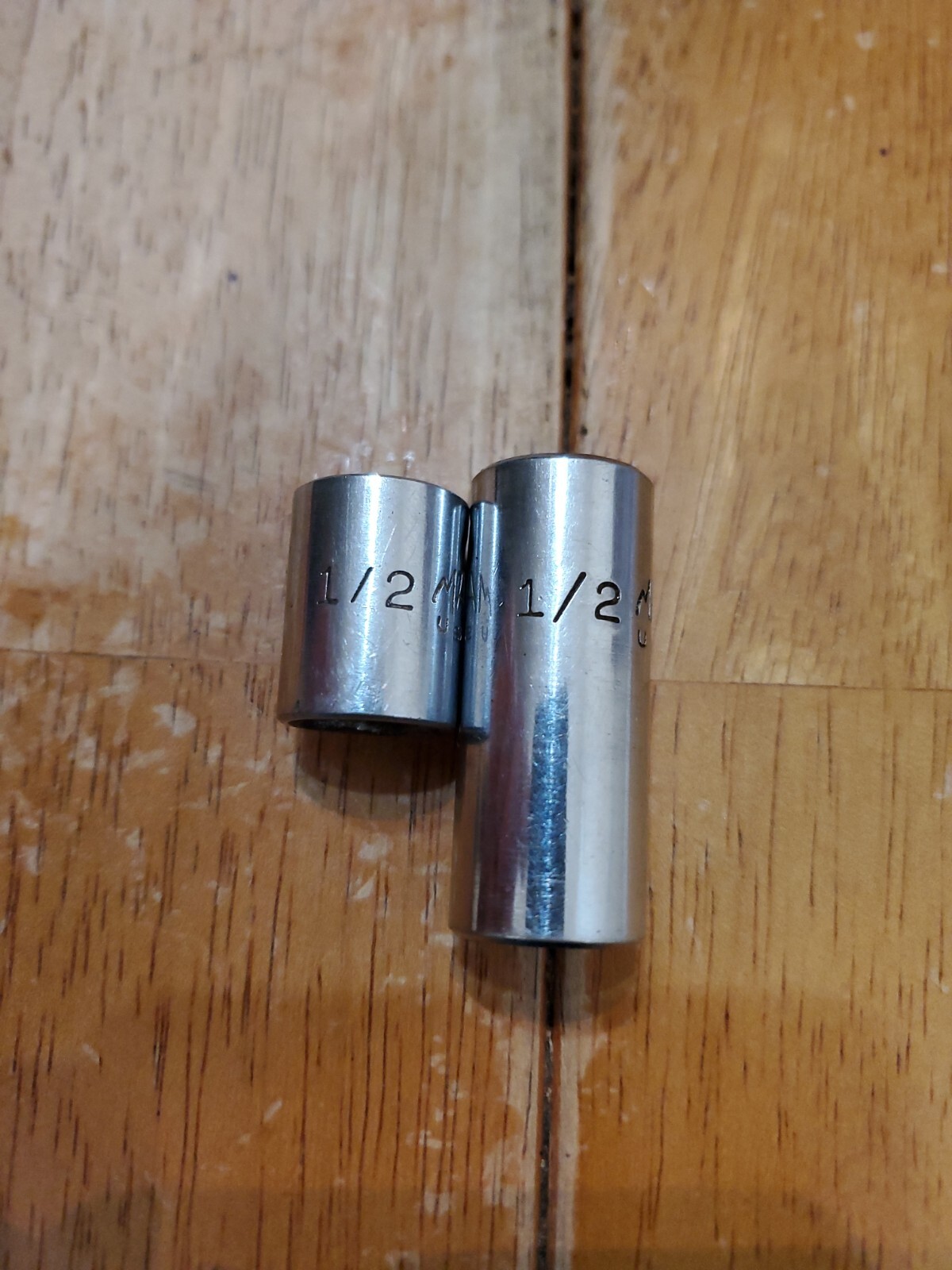 Mac Tools 3/8 Drive 1/2 6PT Shallow Deep Sockets Lot Of 2