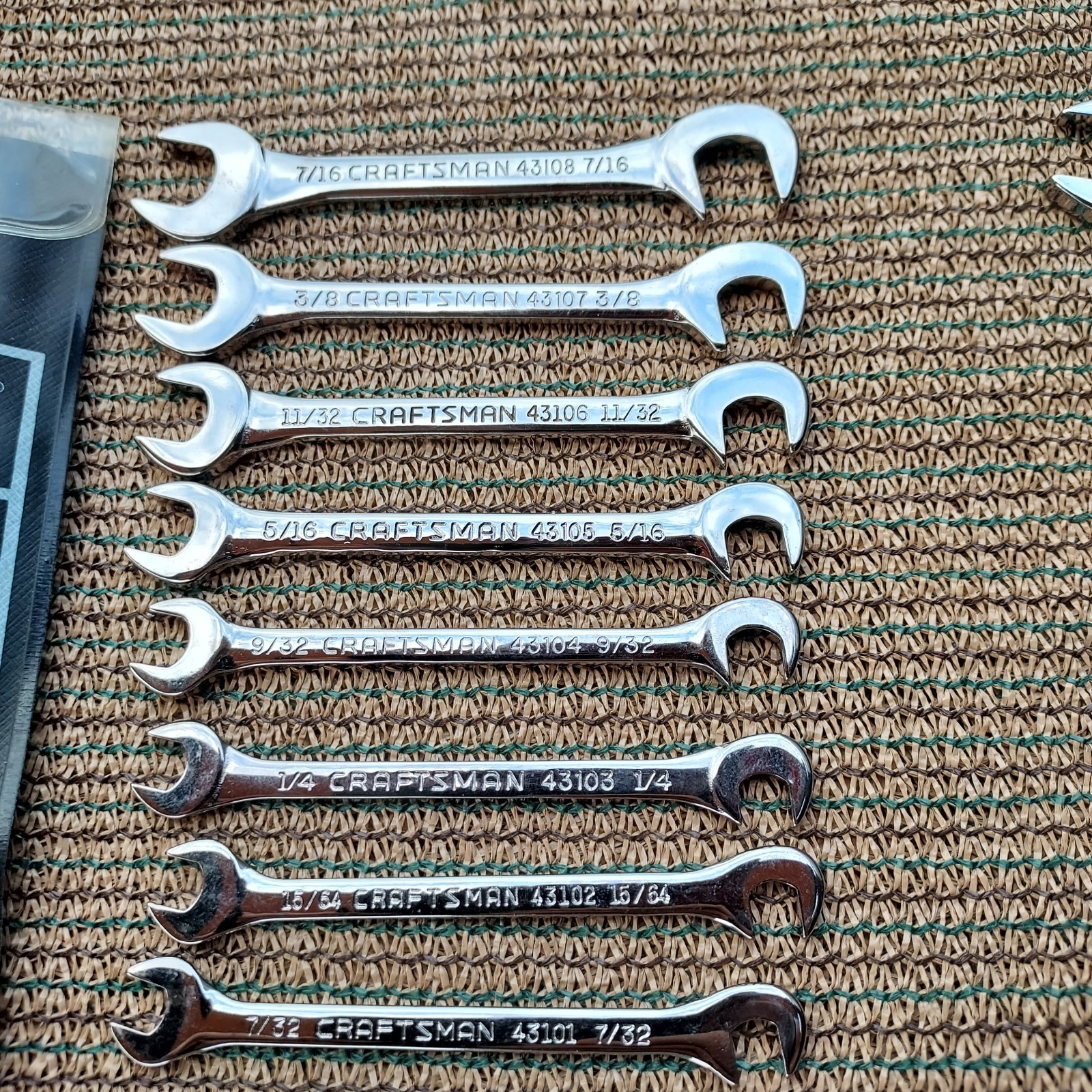 Craftsman Usa Ignition Wrench Sets 36pcs Metric & SAE Combination & Open/Angled