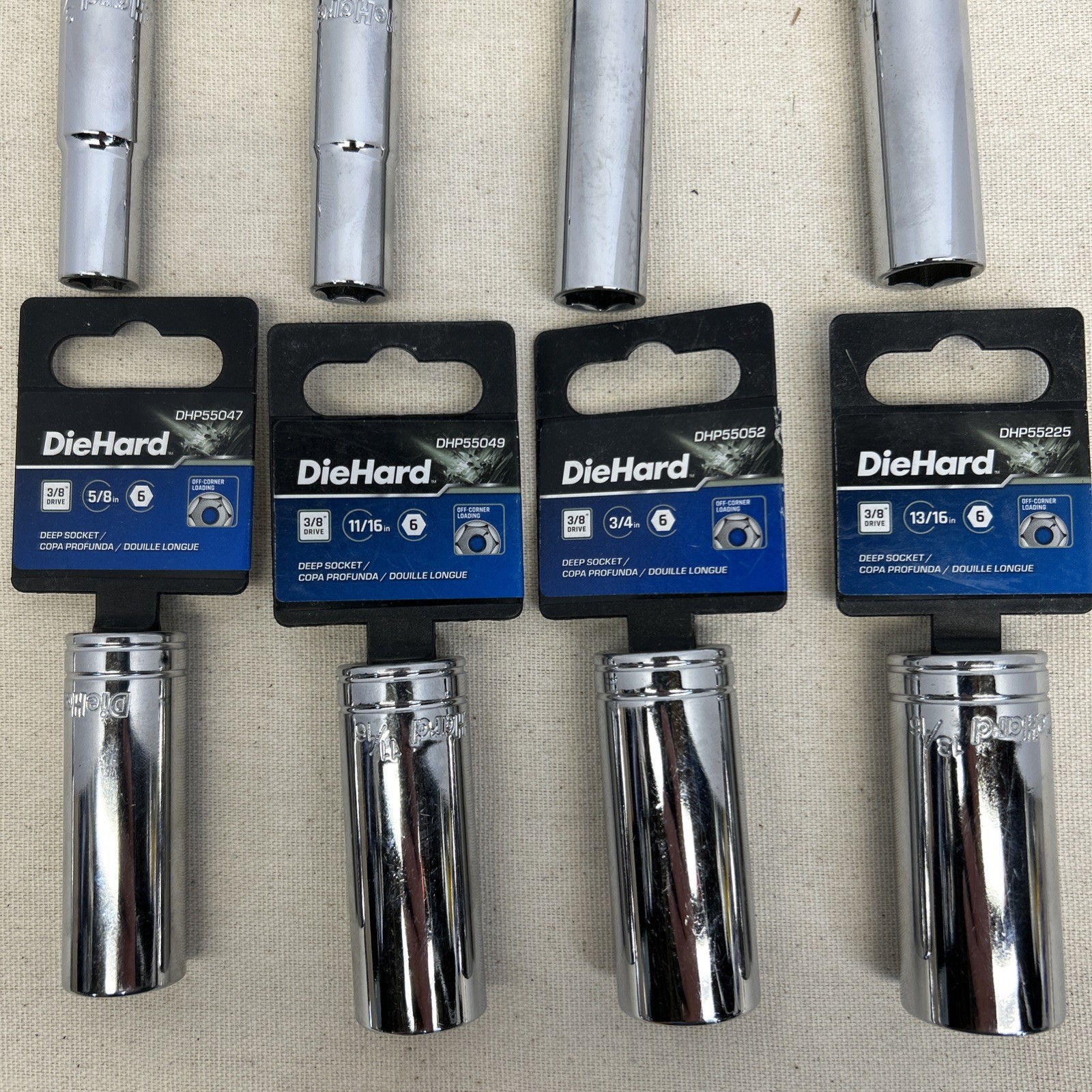 DieHard 3/8 Drive Standard 8pc Deep Well Socket Set 3/8 – 13/16