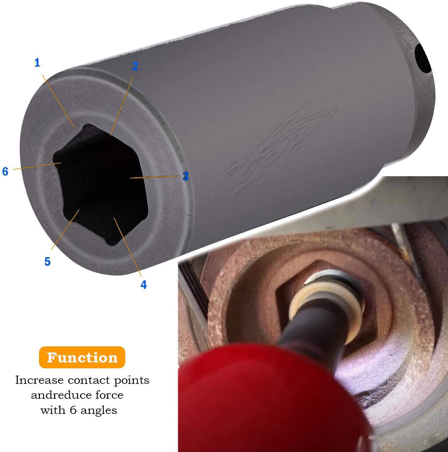 77080 Harmonic Balancer Socket Tool 19mm Crank Bolt Sockets For Honda Engines
