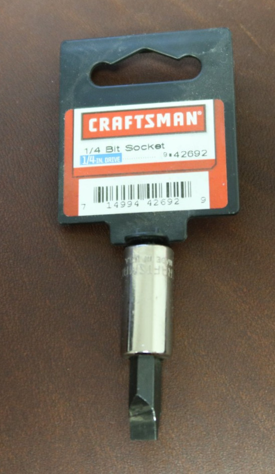 New Craftsman 1/4 Bit Socket – # 42692 – 1/4″ Drive – Made in USA!