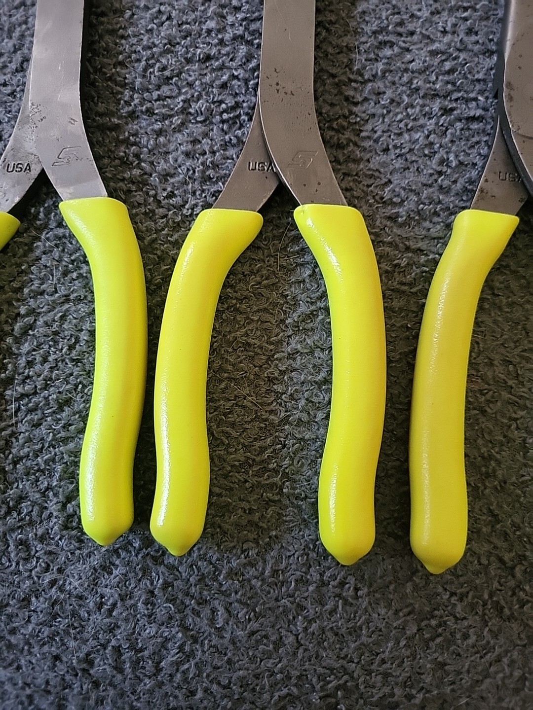 Snap on Tools 5 Piece Hi-Viz Yellow Pliers Set