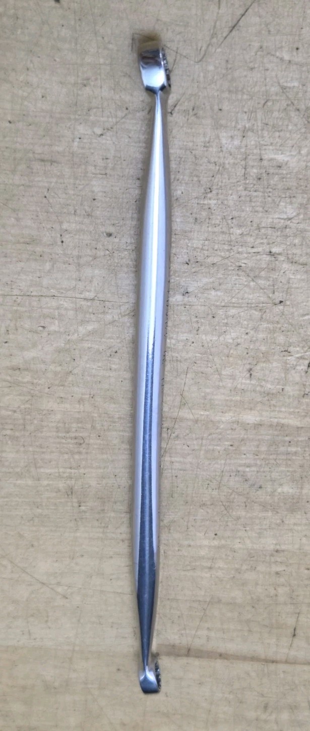 Snap On XDES810 #8, #10, 1/4″ X 5/16″ Hex SAE Spline 15° Offset Box Wrench