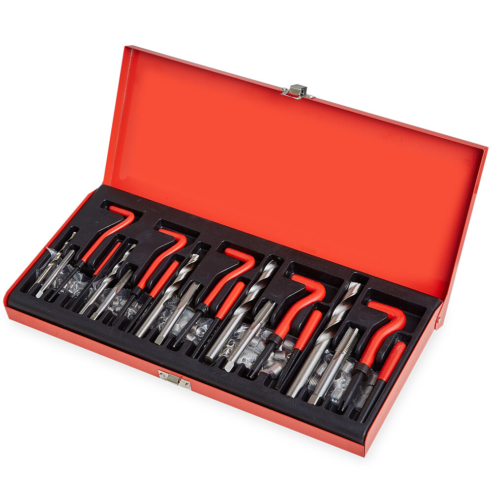 M5 M6 M8 M10 M12 Helicoil Thread Repair 131Pcs Kit & Metric Rethreading Tool Kit