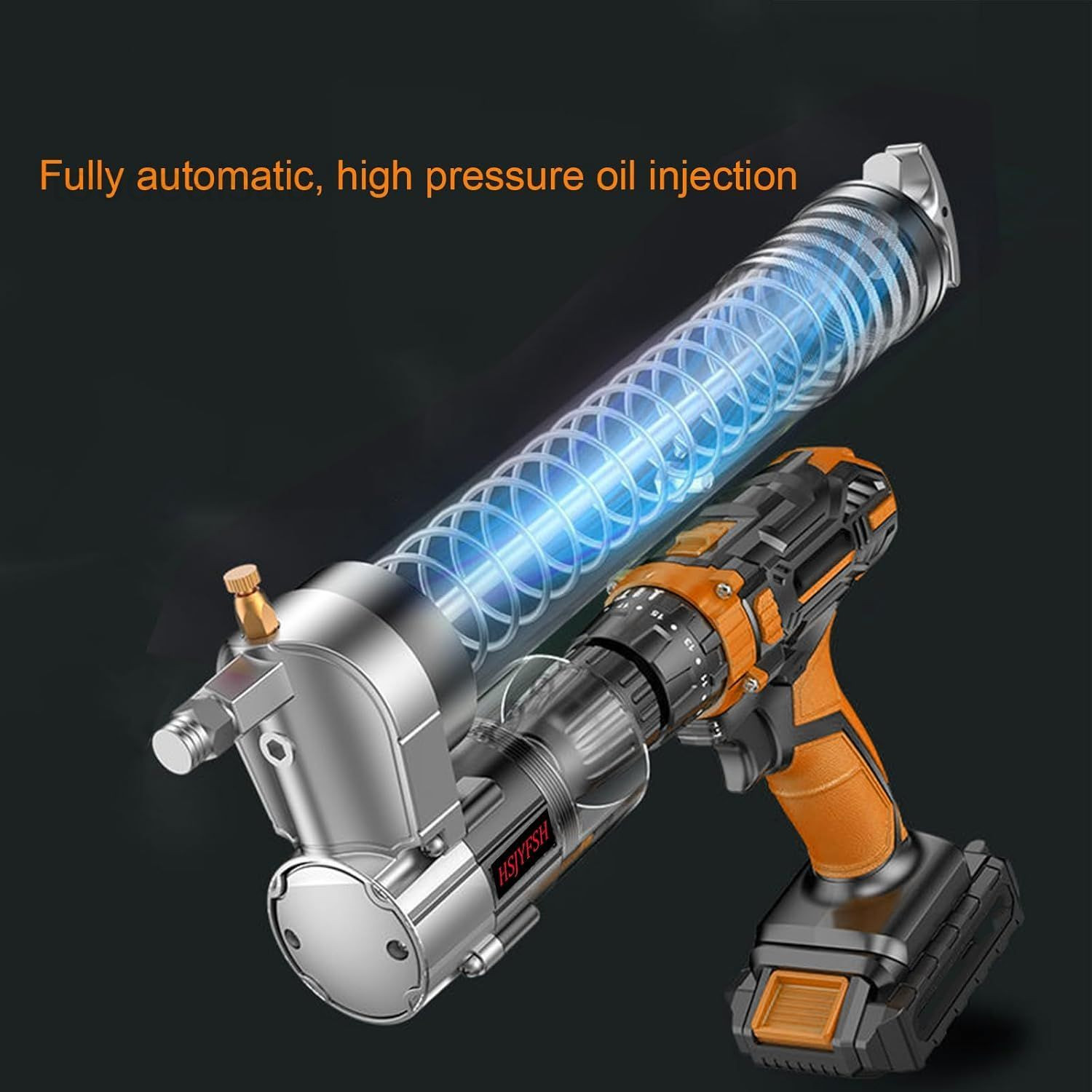 Grease Gun Adapter,Convert Pneumatic Tool, Cordless Drills and Impact Drivers