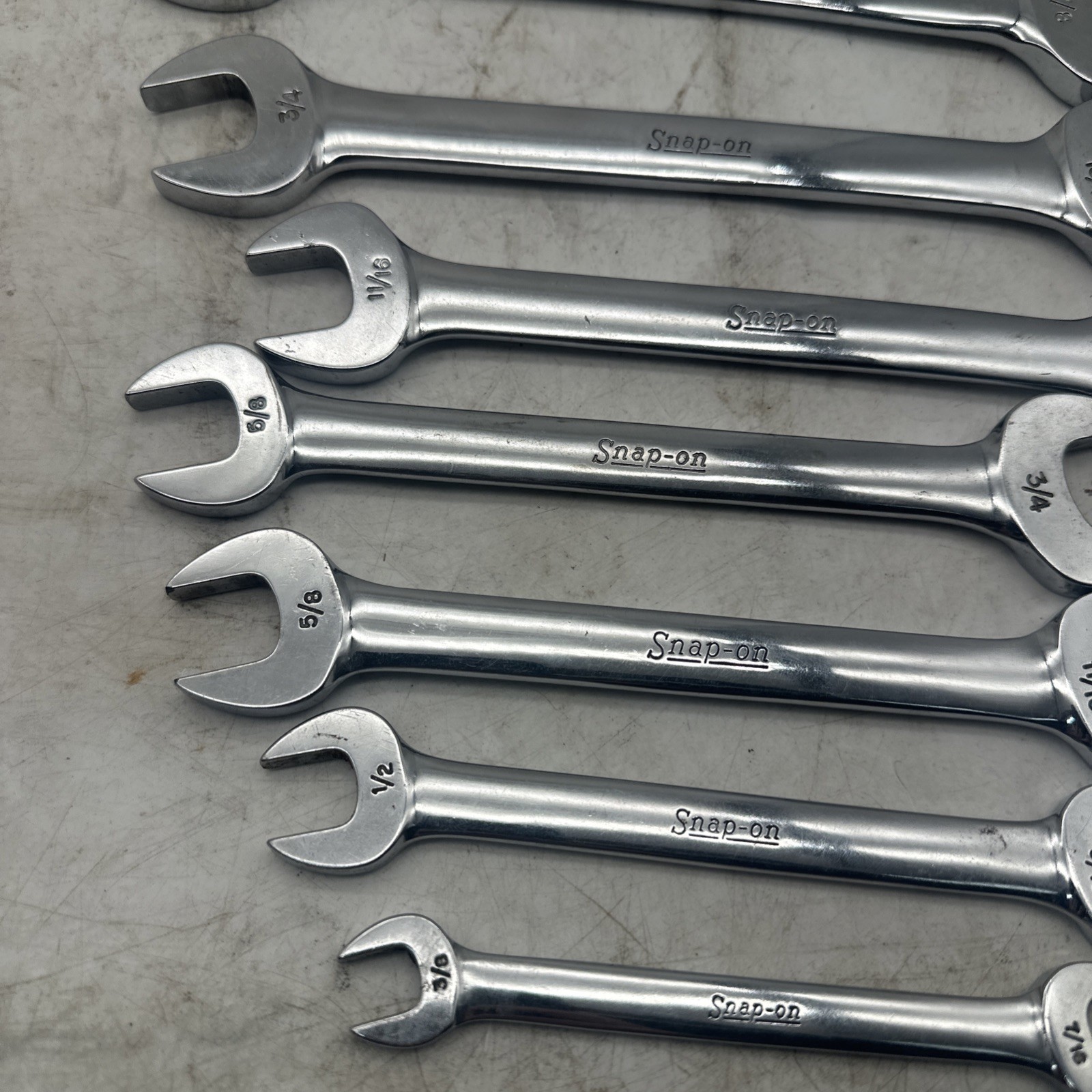 Vintage Snap On VO Series Open End Wrench Set, 12 Total Underline Snap On USA!!’
