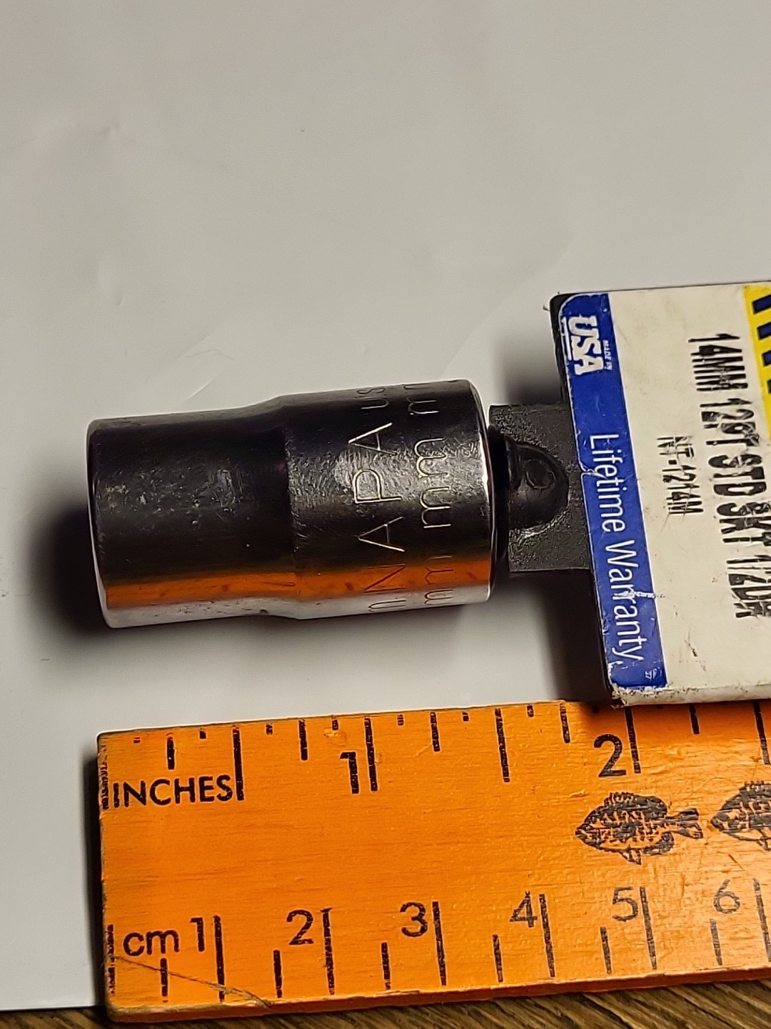 NAPA Tools 14mm 1/2 inch drive 12 point socket