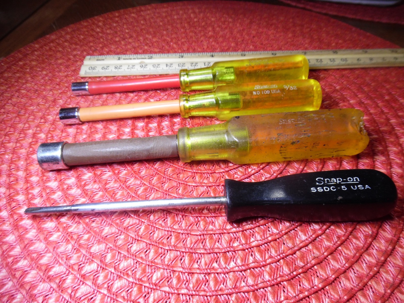 Snap on Clutch head screwdriver SSDC-5 Nut Driver 7/16 9/32 1/4 ND 114 108 109