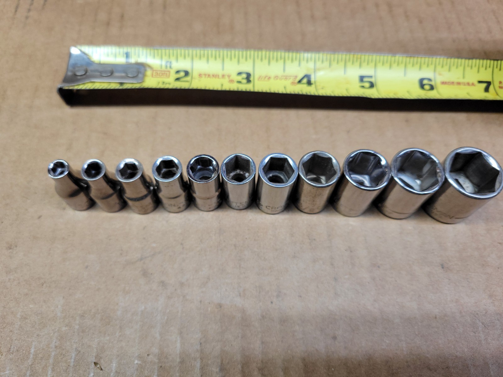 Craftsman USA 1/4″ Drive 11-Piece 6-Point Socket Set 5/32″ – 9/16″
