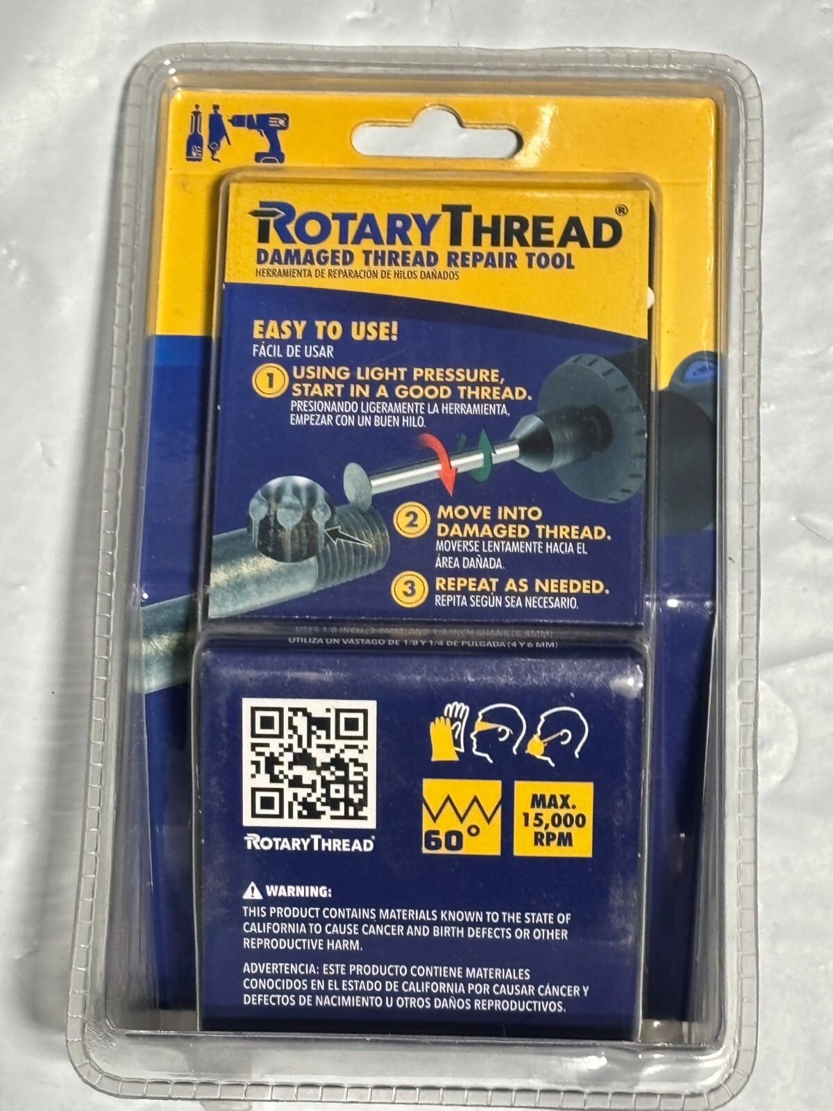 ROTARY THREAD Damaged Thread Repair Tool – Chase, Restore, Repair, and Clean