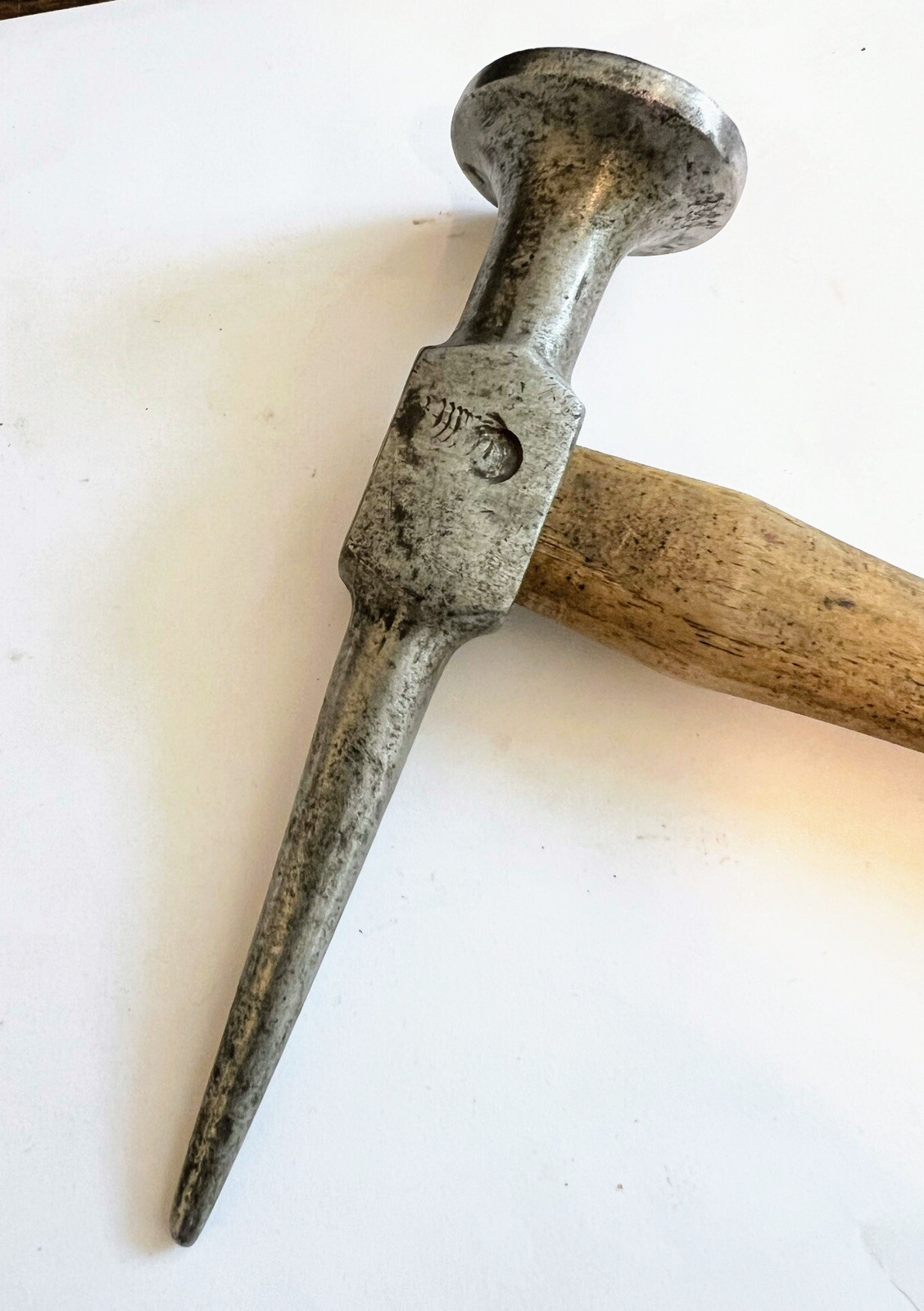 Vintage USA Auto Body Repair Finishing Hammer Unmarked 5.5″ Head Turnerday Handl